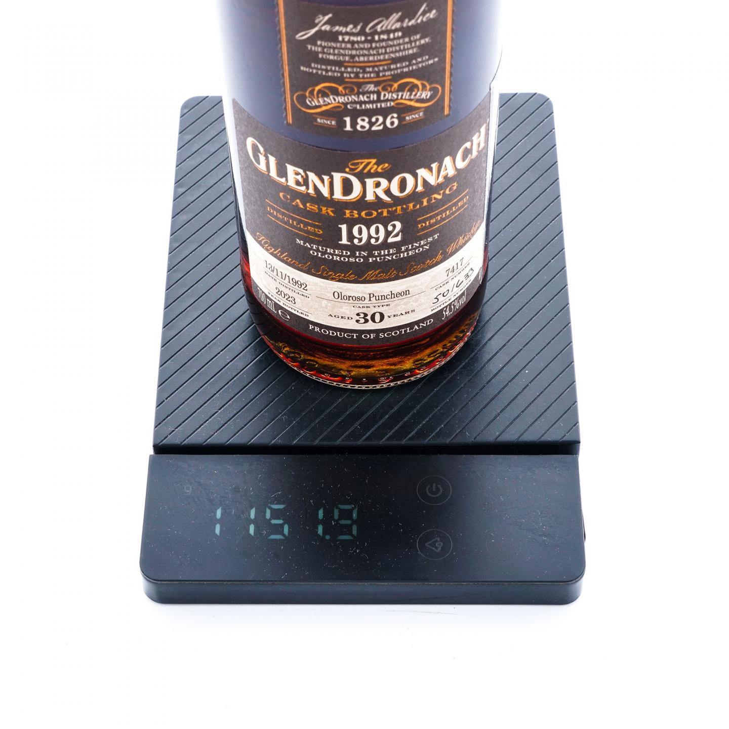 Glendronach 格兰多纳 30年 1992-2023 雪莉桶#7417