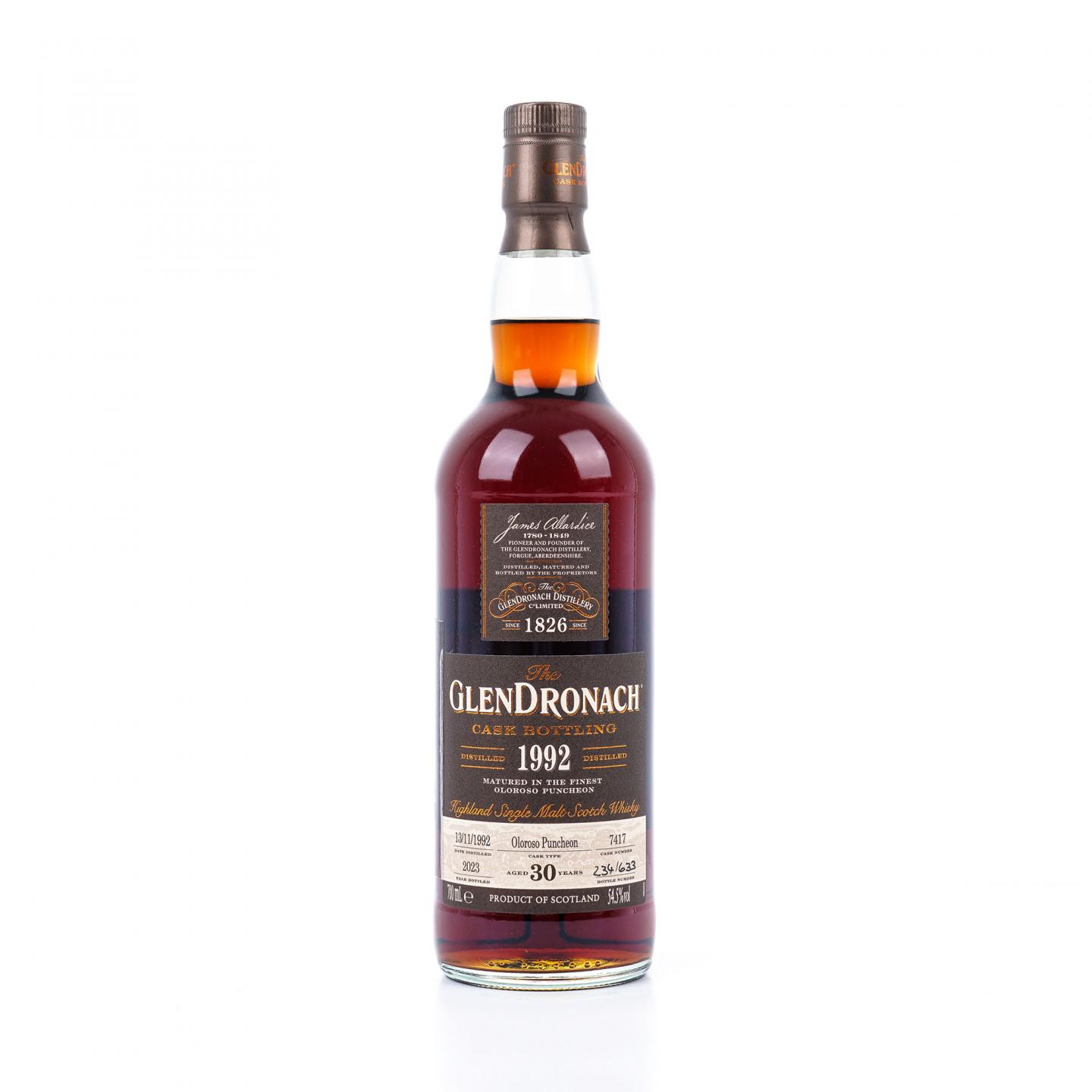 Glendronach 格兰多纳 30年 1992-2023 雪莉桶