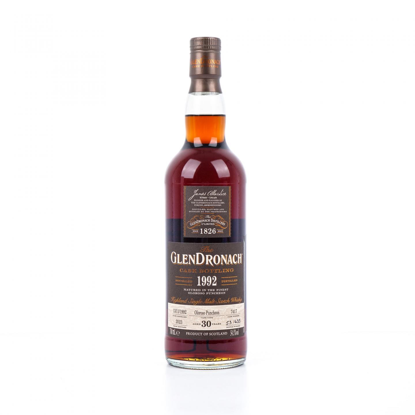 Glendronach 格兰多纳 30年 1992-2023 Oloroso雪莉桶#7417