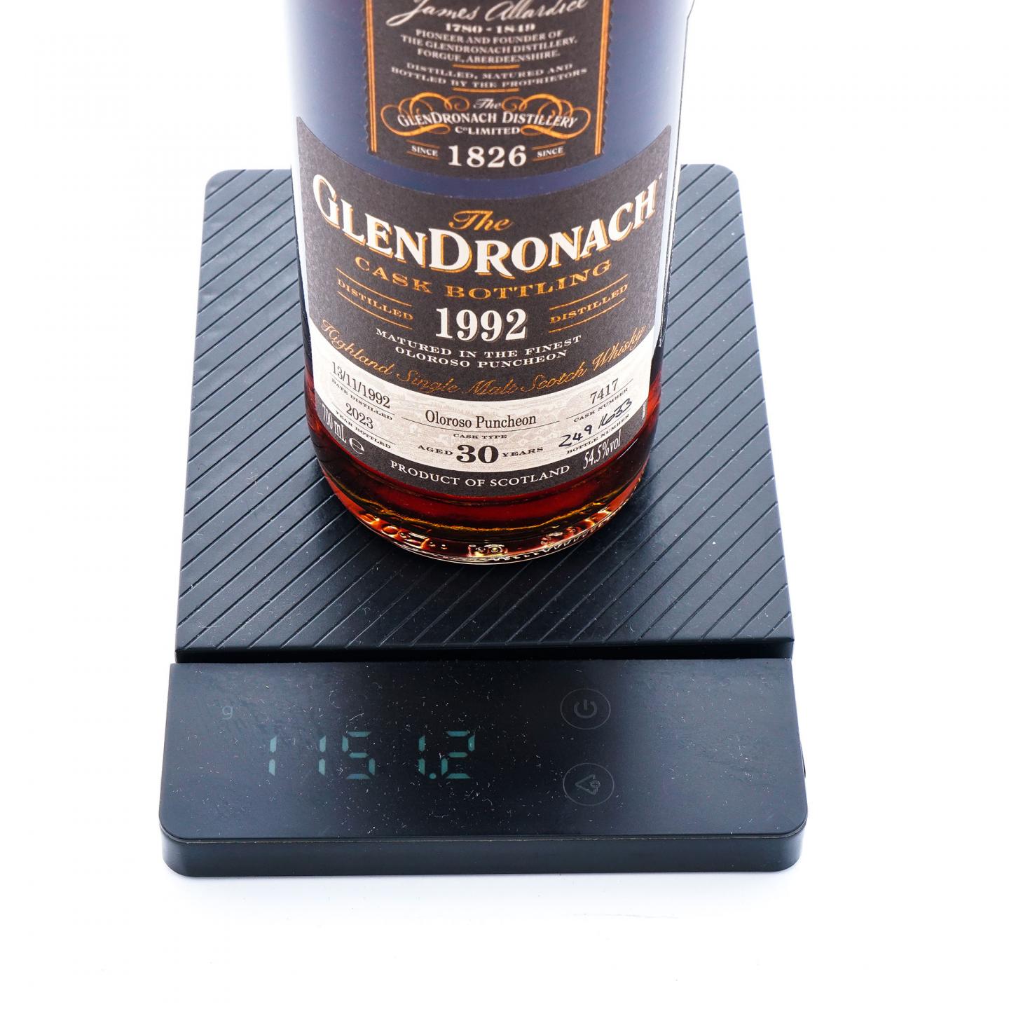 Glendronach 格兰多纳 30年 1992-2023 Oloroso雪莉桶