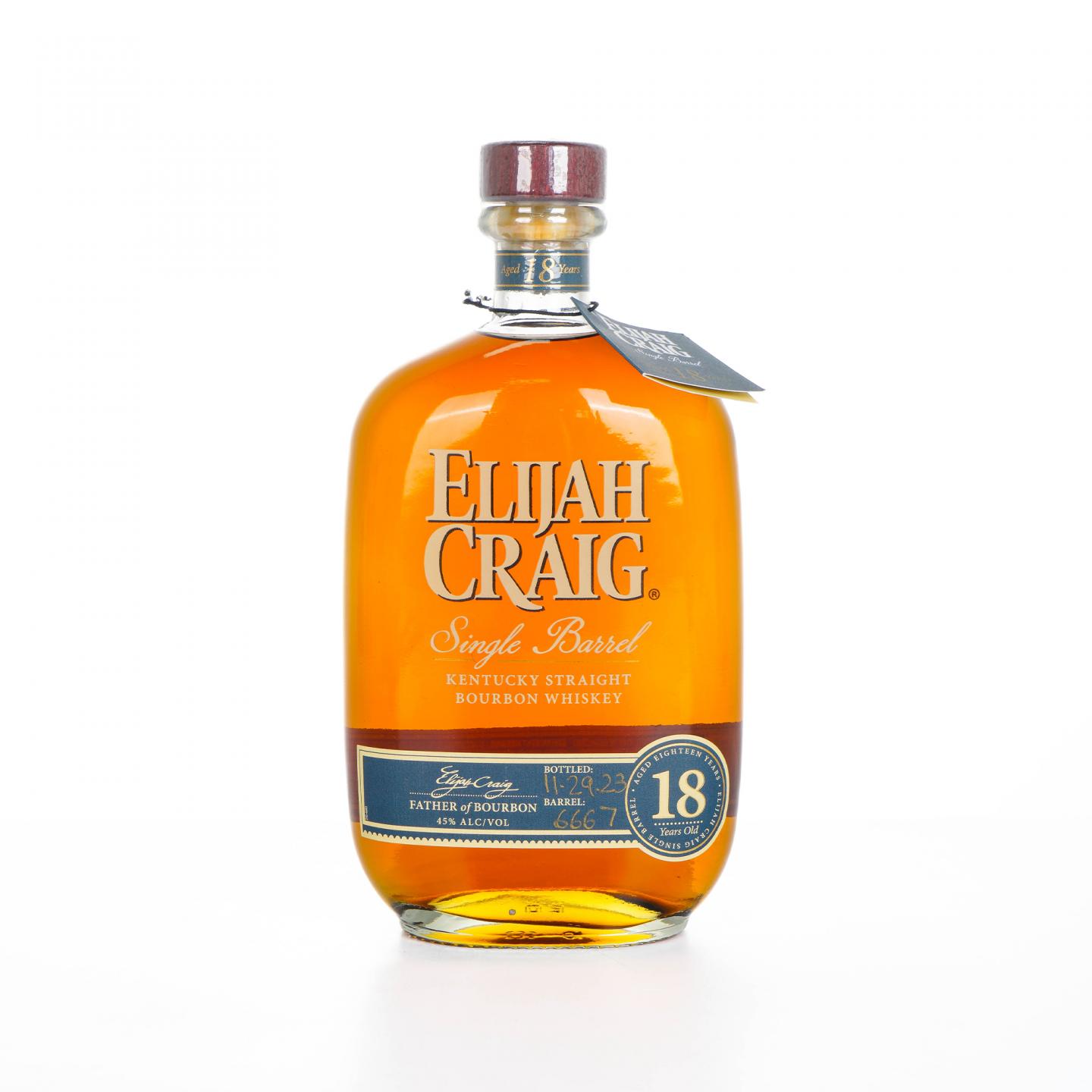 Elijah Craig 18年 2023 美国波本威士忌 750ml