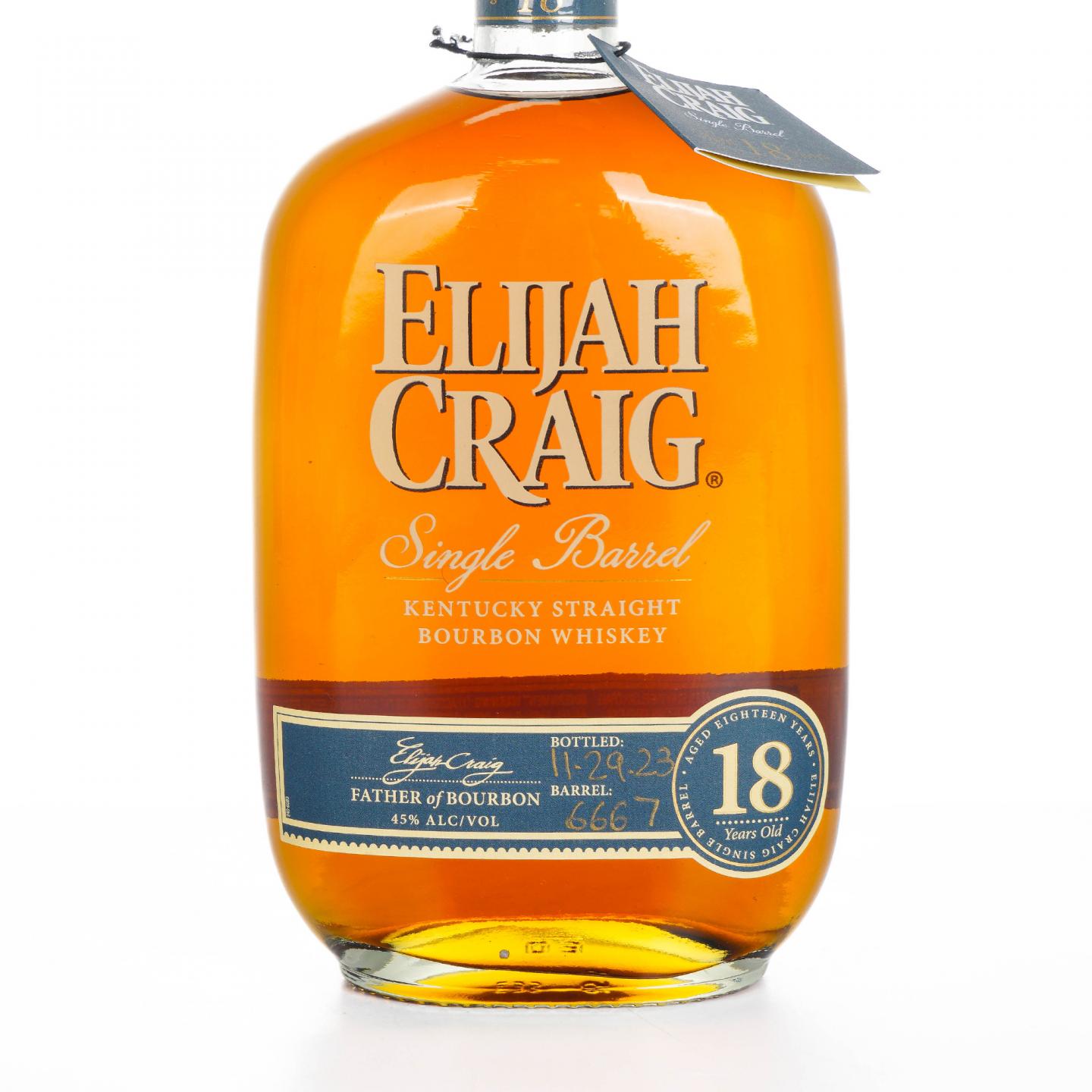 Elijah Craig 18年 2023 美国波本威士忌 750ml