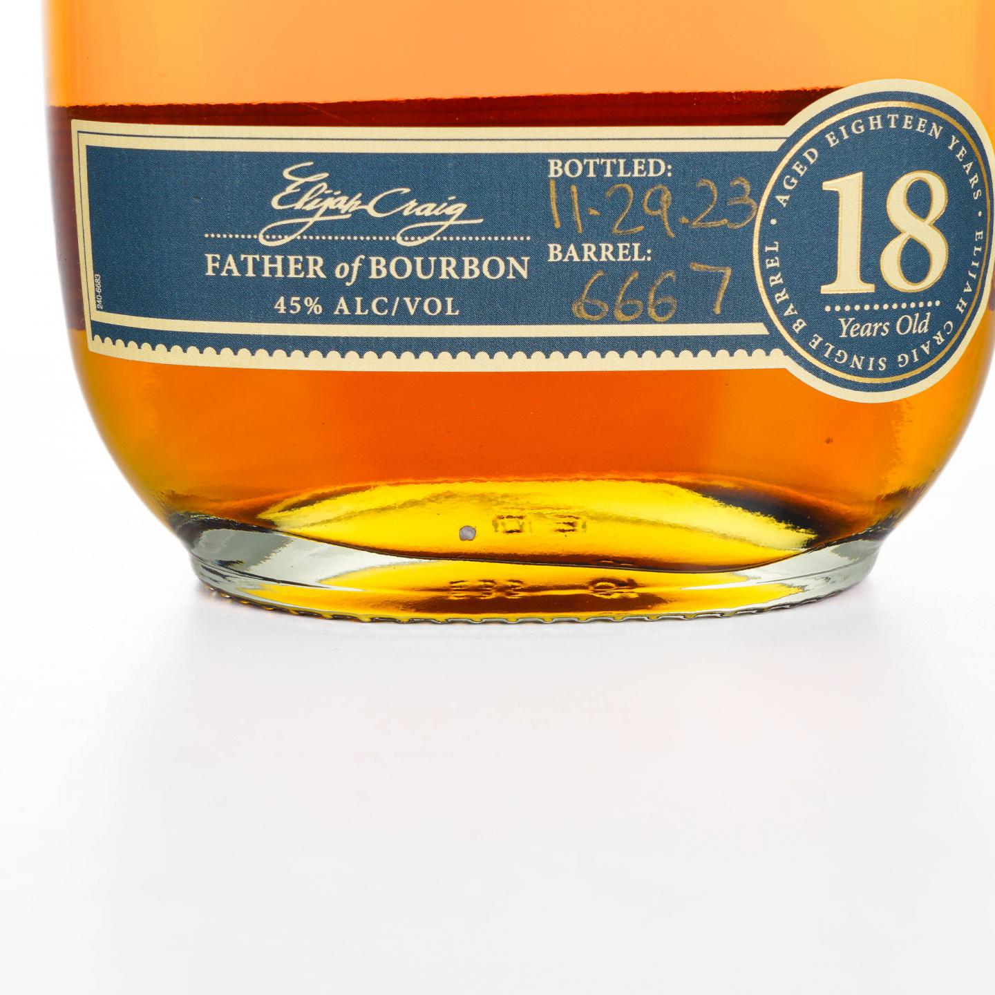 Elijah Craig 18年 2023 美国波本威士忌 750ml
