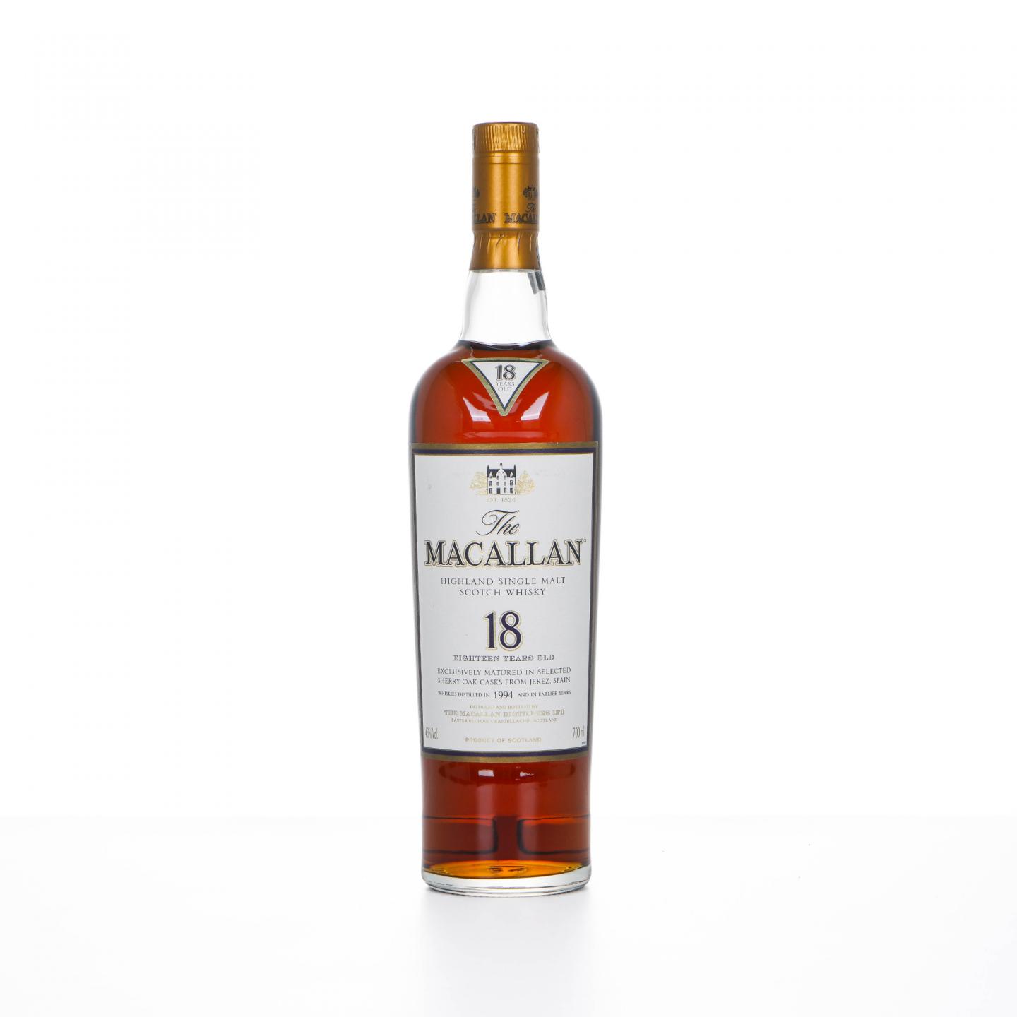 Macallan 麦卡伦 18年 1994 雪莉桶