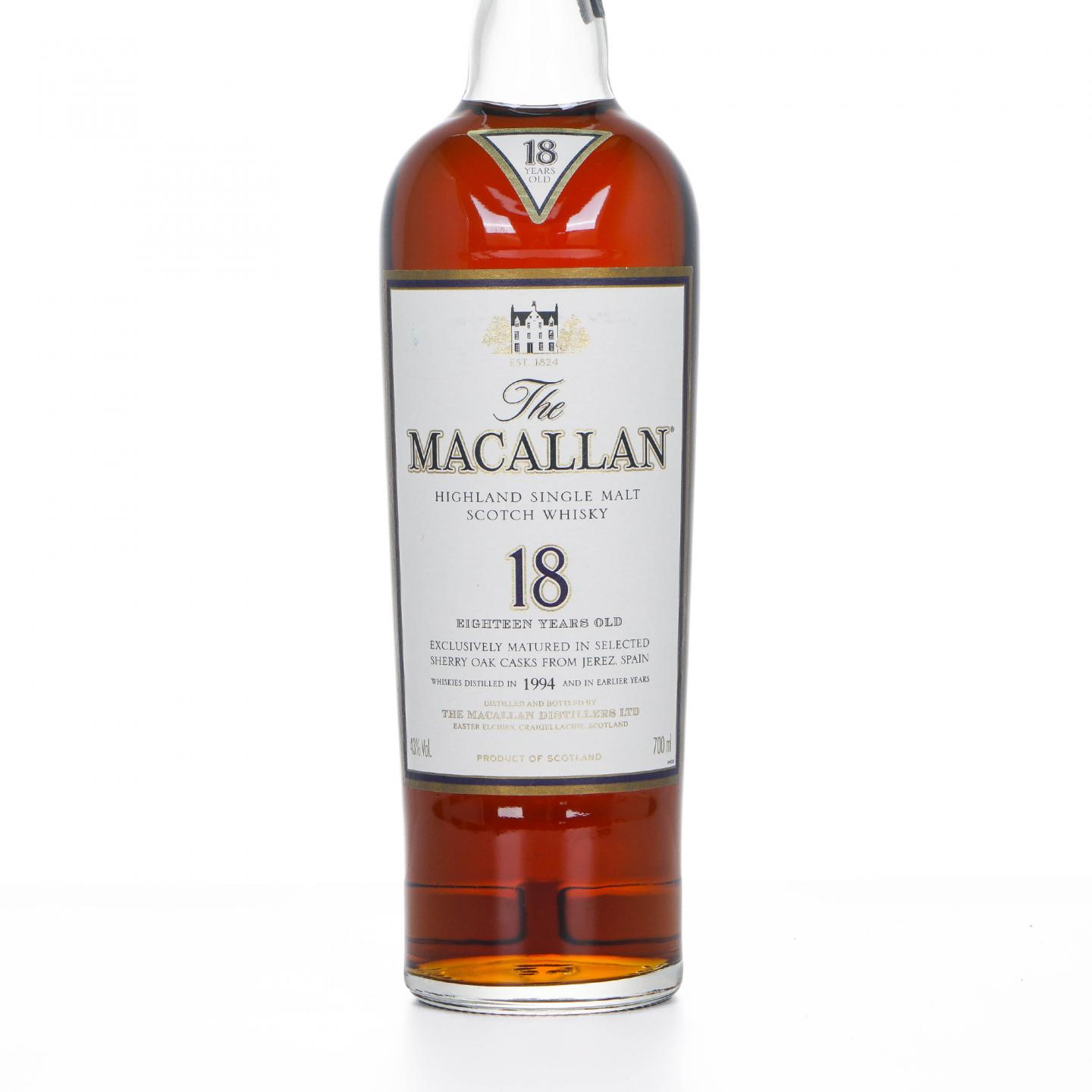Macallan 麦卡伦 18年 1994 雪莉桶