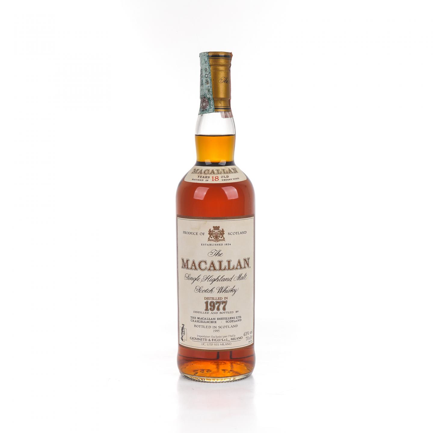 Macallan 麦卡伦 18年 1977-1995 雪莉桶