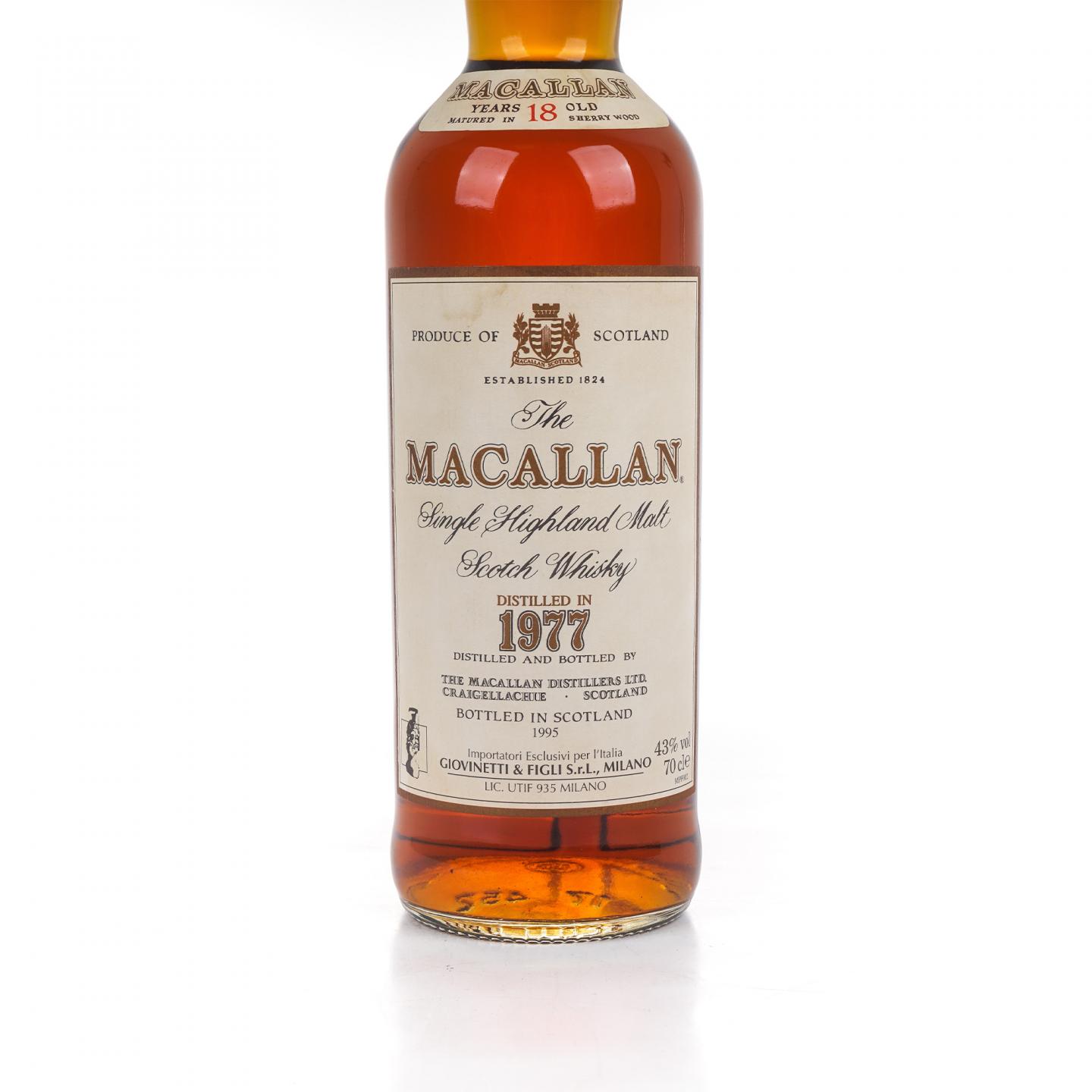 Macallan 麦卡伦 18年 1977-1995 雪莉桶