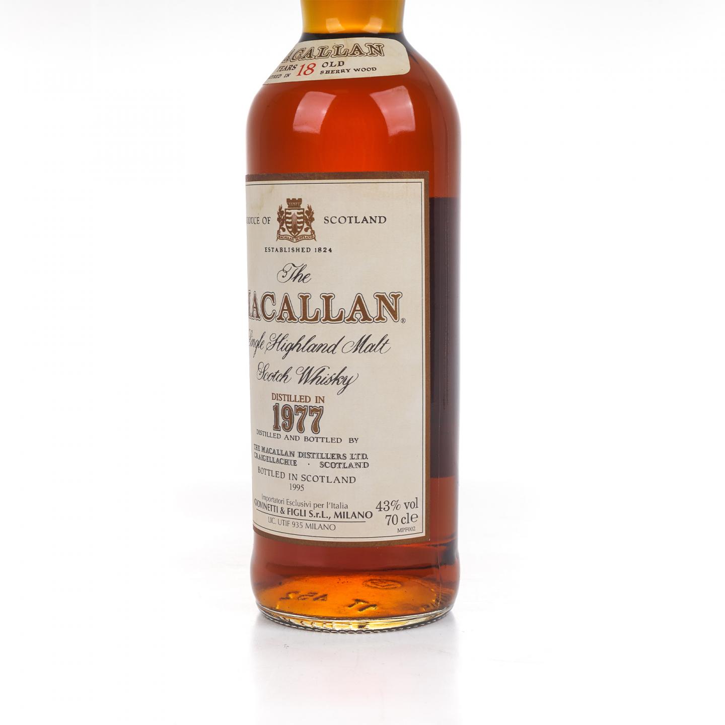 Macallan 麦卡伦 18年 1977-1995 雪莉桶