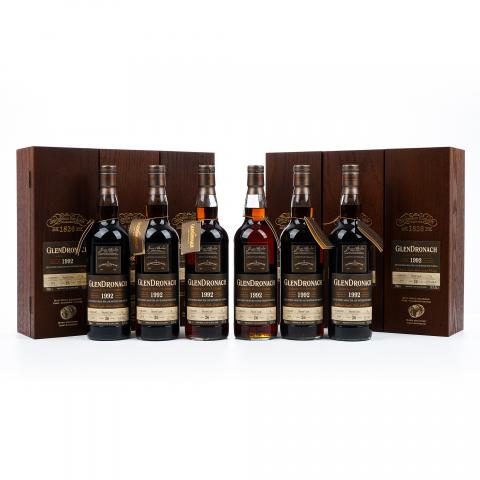 Glendronach 格兰多纳 26年 1992-2018 雪莉桶#74 6瓶组