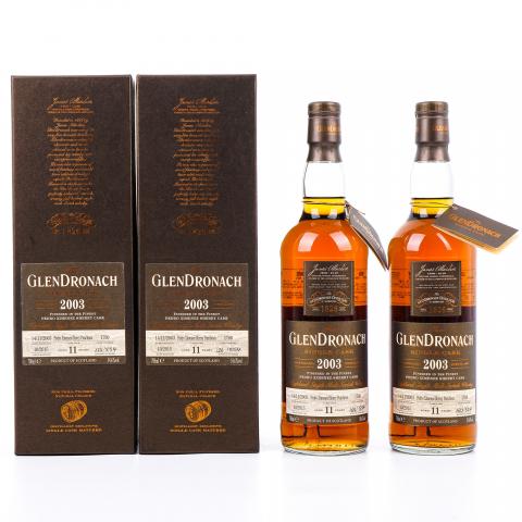 Glendronach 格兰多纳 11年 2003-2015 单桶#1780 2支组