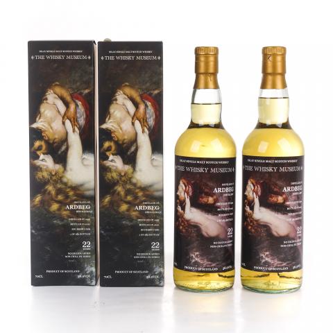 Ardbeg 阿贝 22年 1999-2021 波本桶 The Whisky Museum 2瓶组