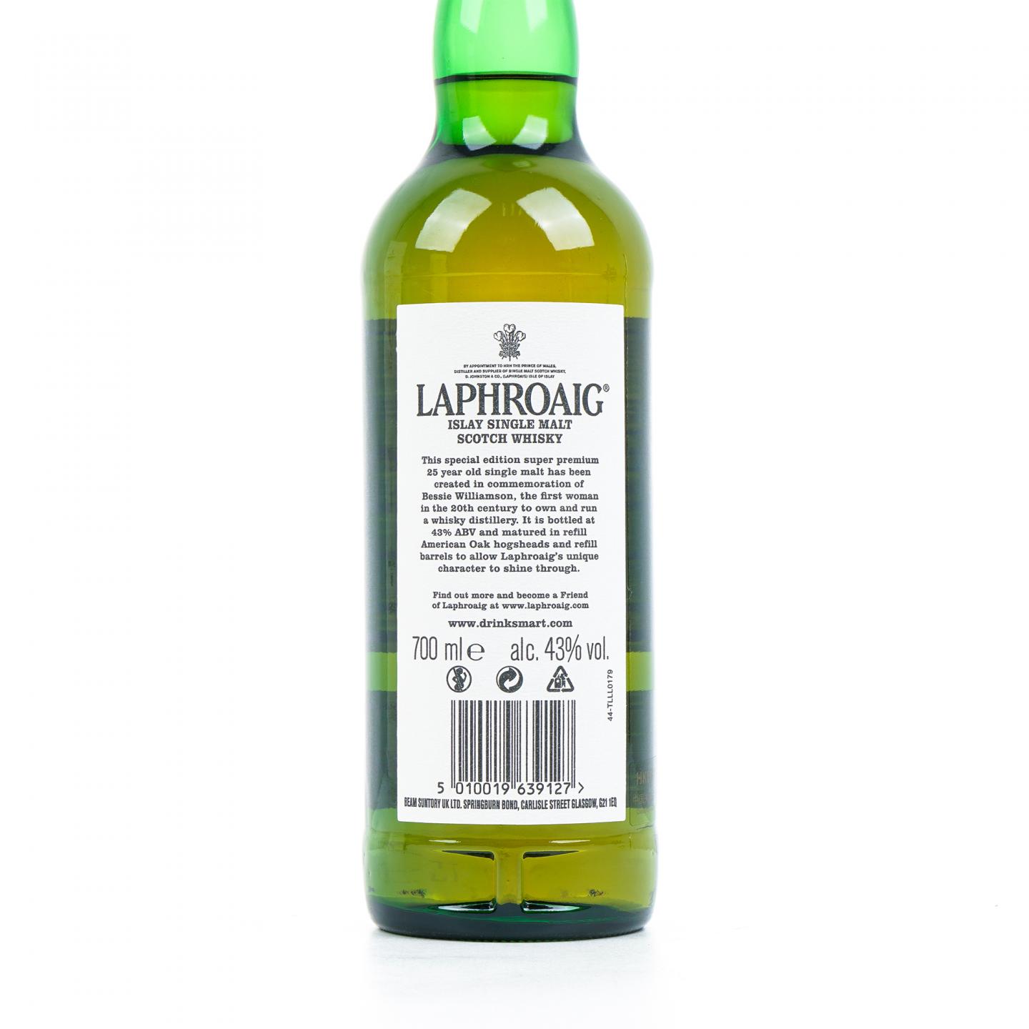 Laphroaig 拉弗格 25年 The Bessie Williamson Story 礼盒