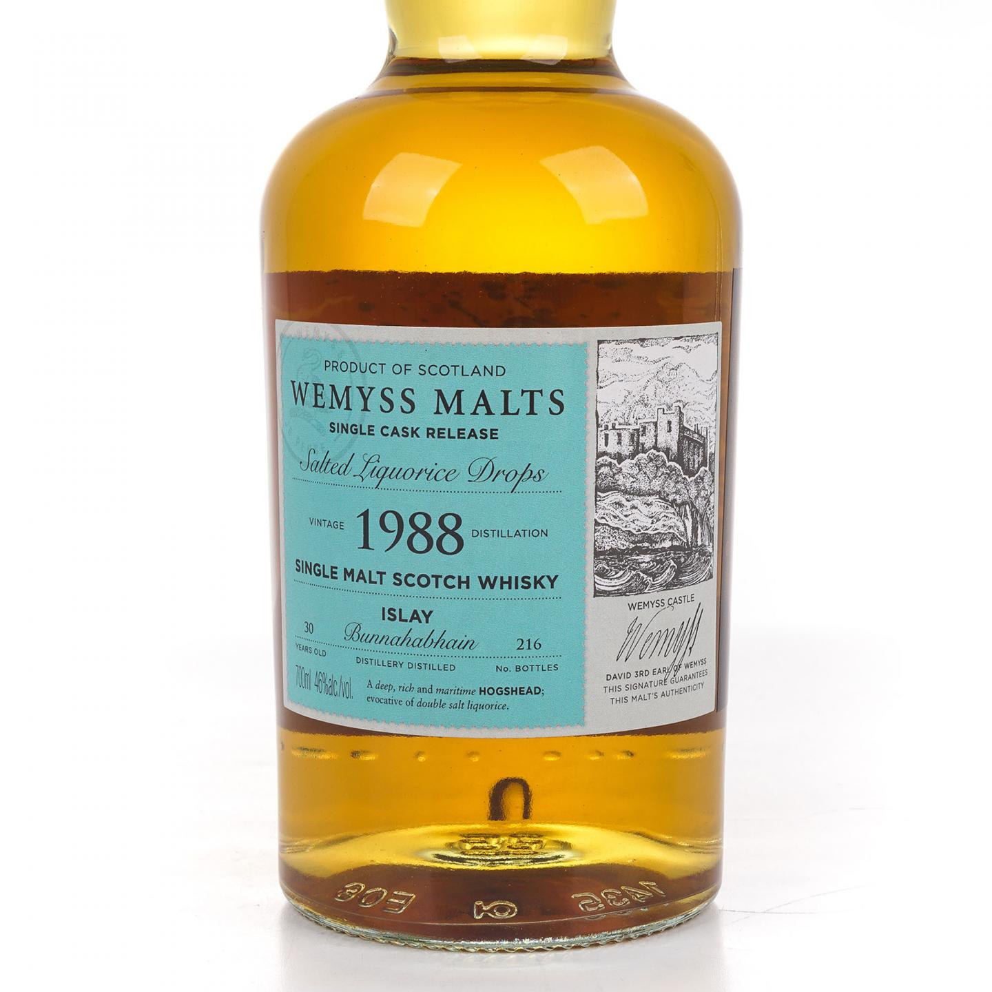 Bunnahabhain 布纳哈本 30年 1988 Wy