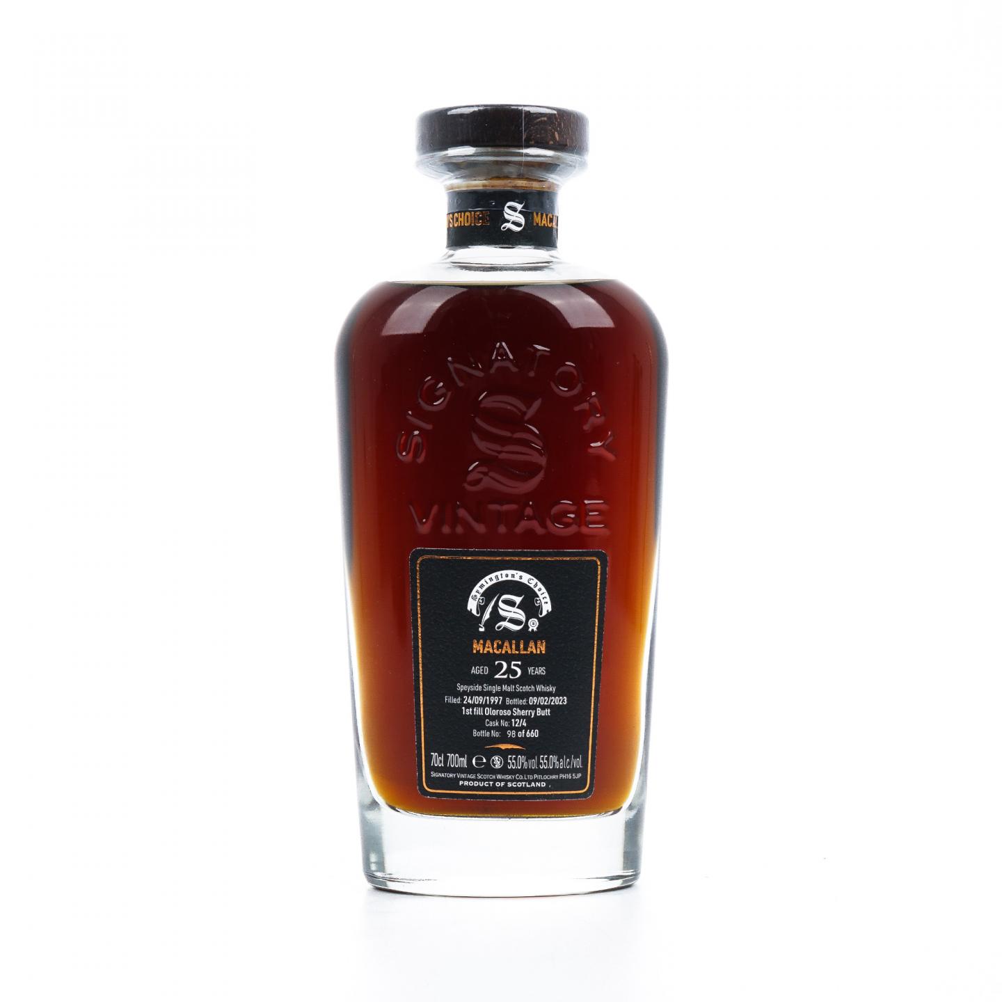 Macallan 麦卡伦 25年 1997-2023 SV 雪莉桶 桶强