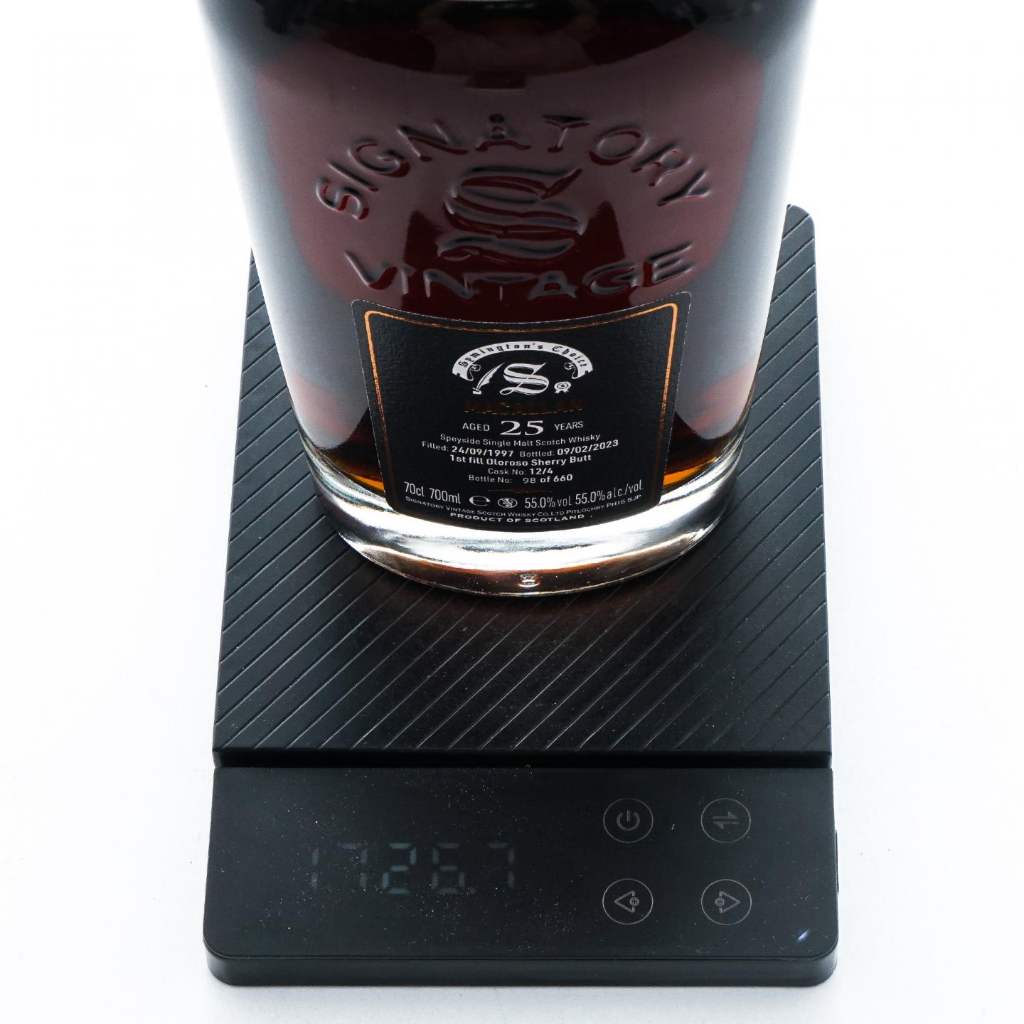 Macallan 麦卡伦 25年 1997-2023 SV 雪莉桶 桶强