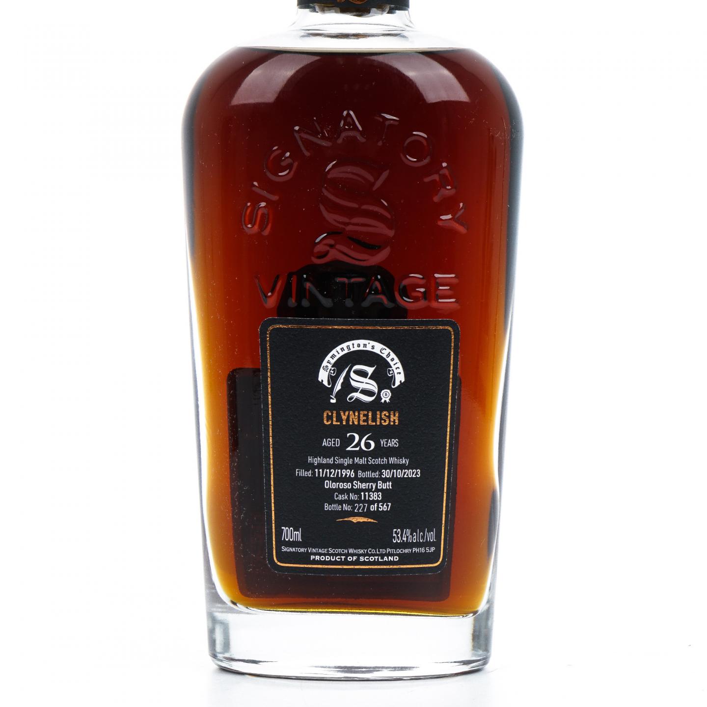 Clynelish 克里尼利基 26年 1996-2023 雪莉桶#11383