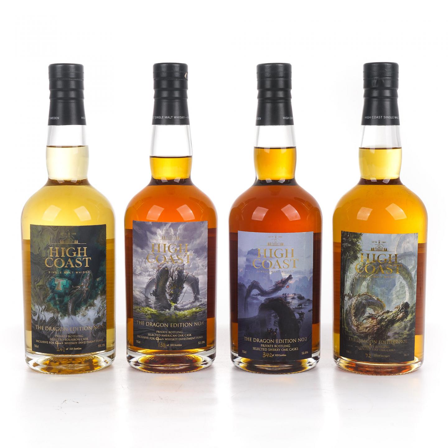 High Coast 海歌 龙系列1-4版 500ml*4