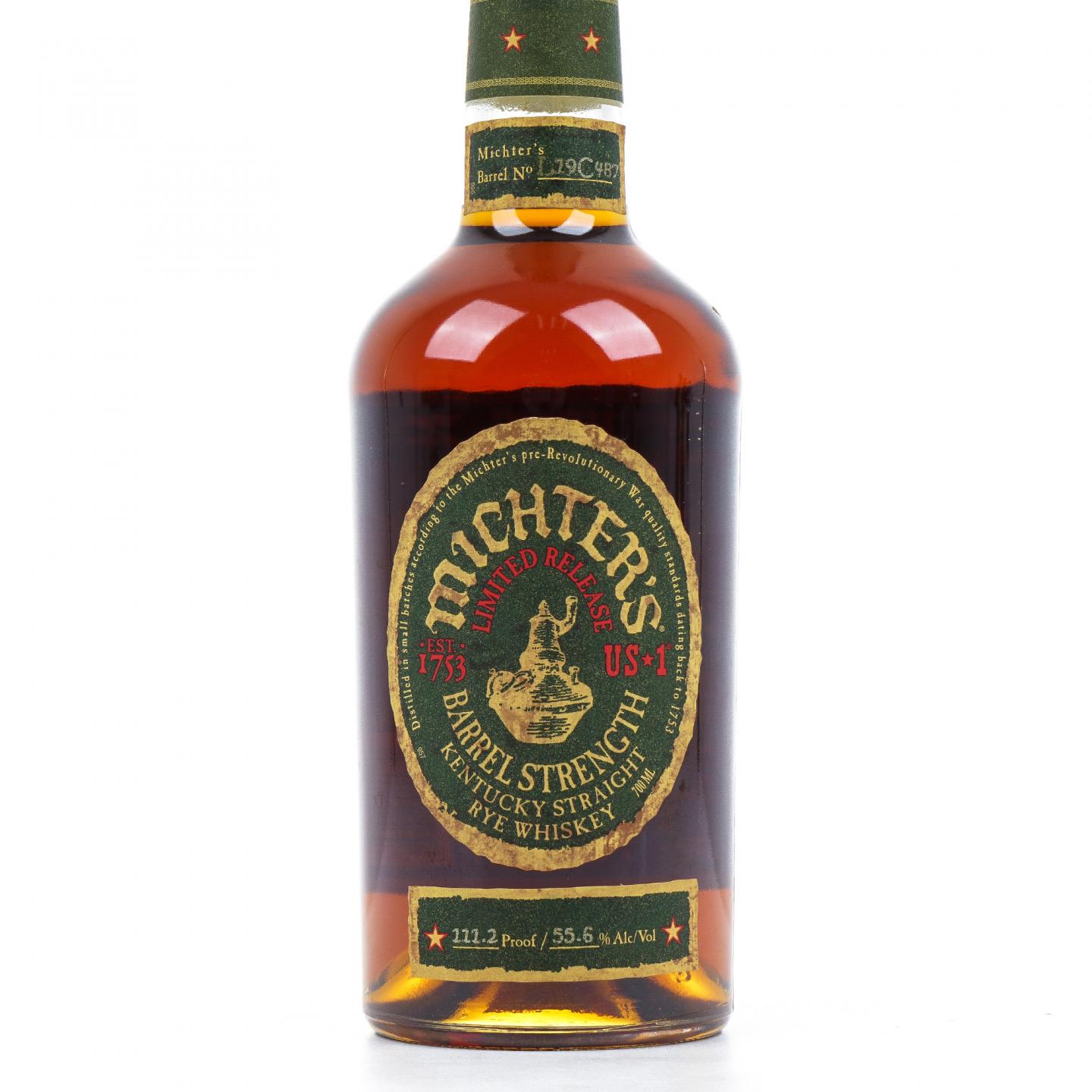 Michter's 酩帝诗 2019 桶强 黑麦威士忌 US*1