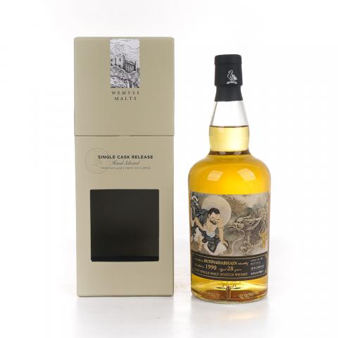 Bunnahabhain 布纳哈本 28年 1990 Wy 降龙标