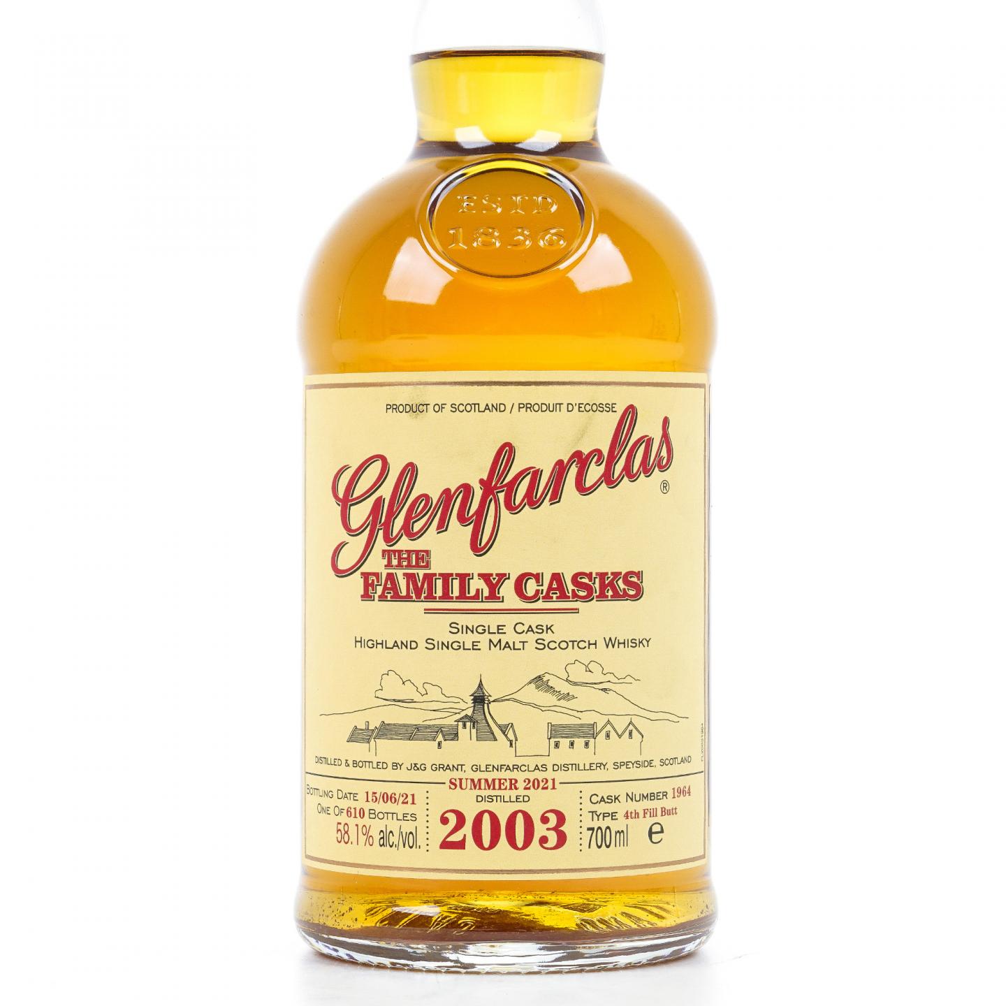 Glenfarclas 格兰花格 2003-2021 家族桶#1964