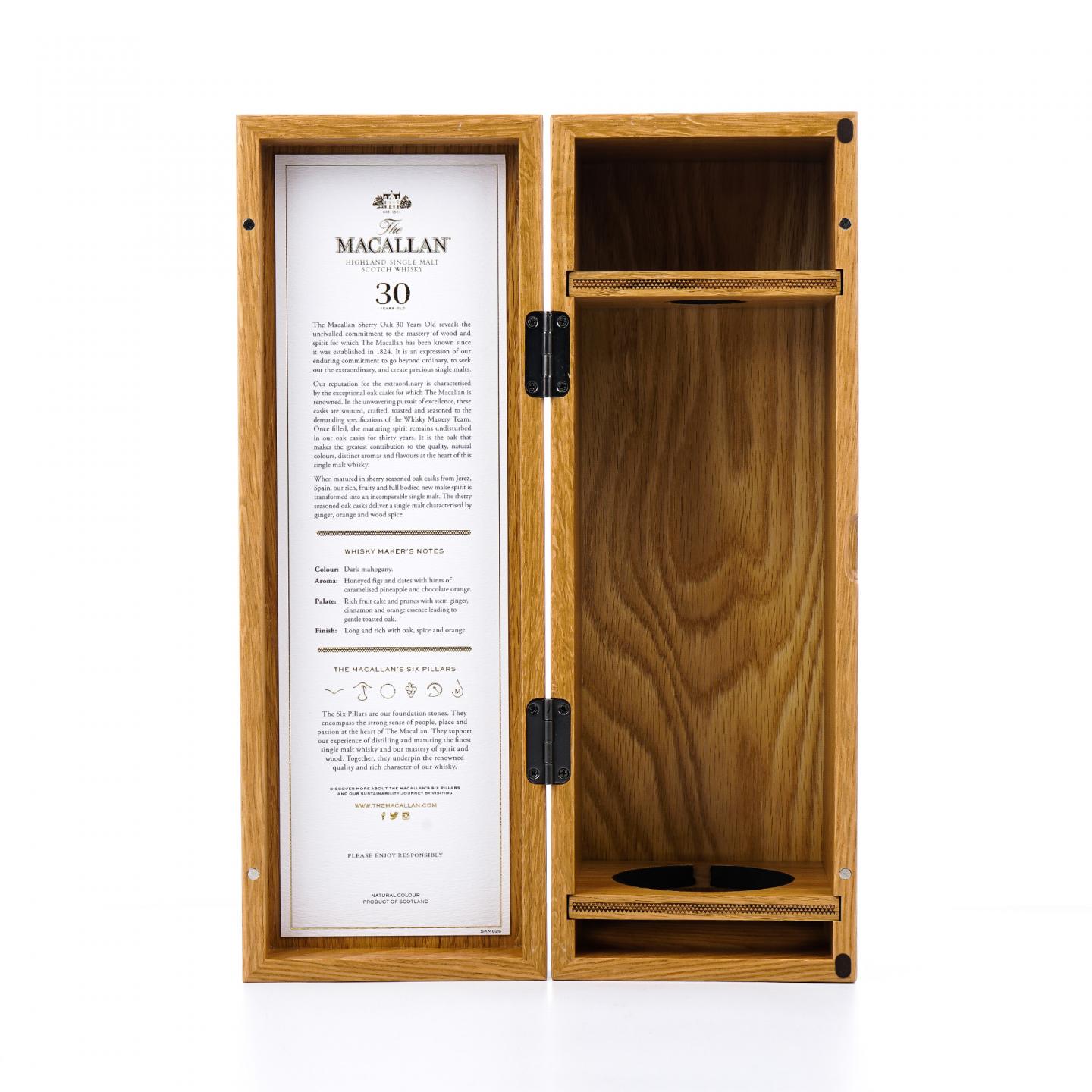 【附X光图】Macallan 麦卡伦 30年 2023 雪莉桶 黑腰带 木盒