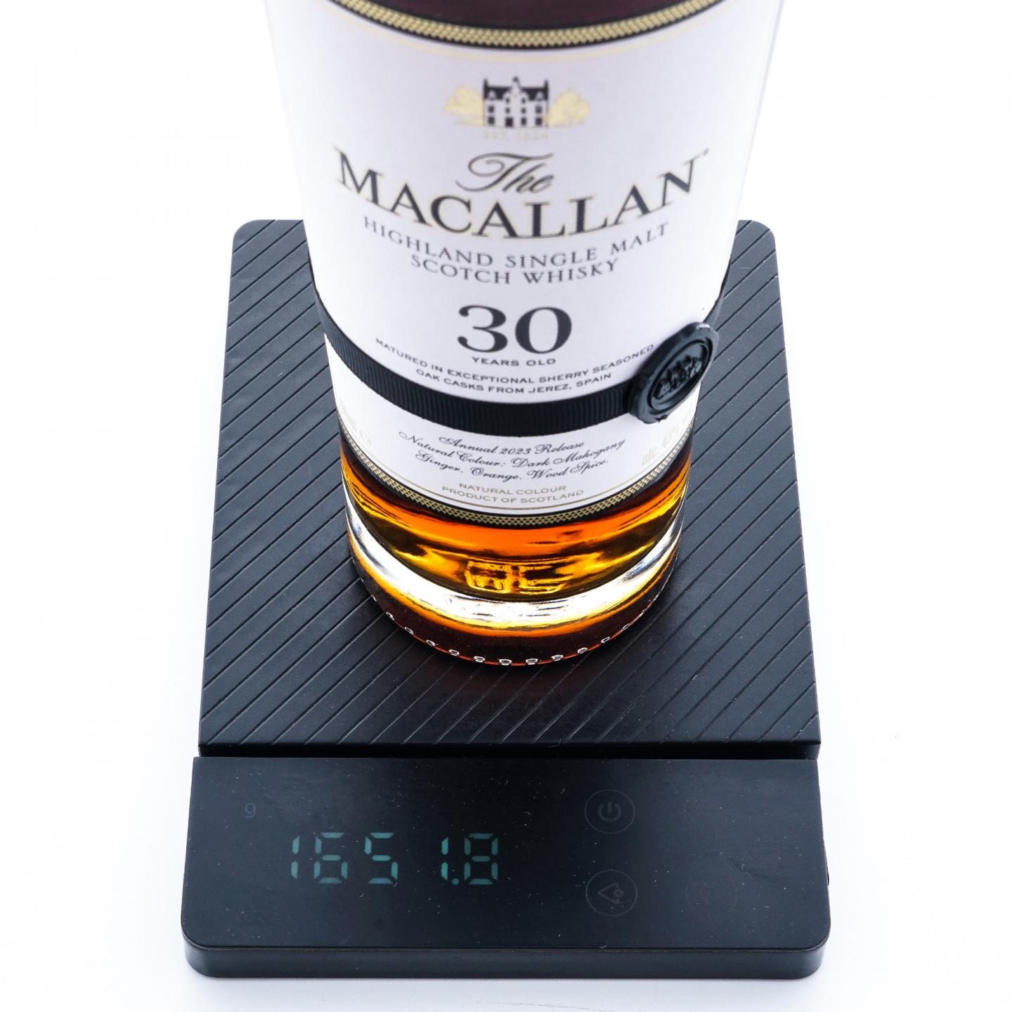 【附X光图】Macallan 麦卡伦 30年 2023 雪莉桶 黑腰带 木盒