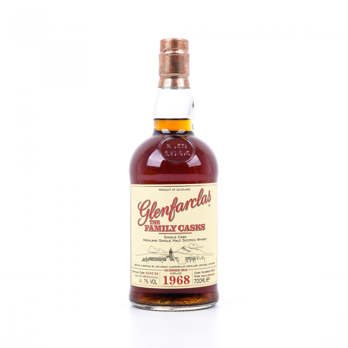 Glenfarclas 格兰花格 1968-2016 家族桶 雪莉单桶#5243