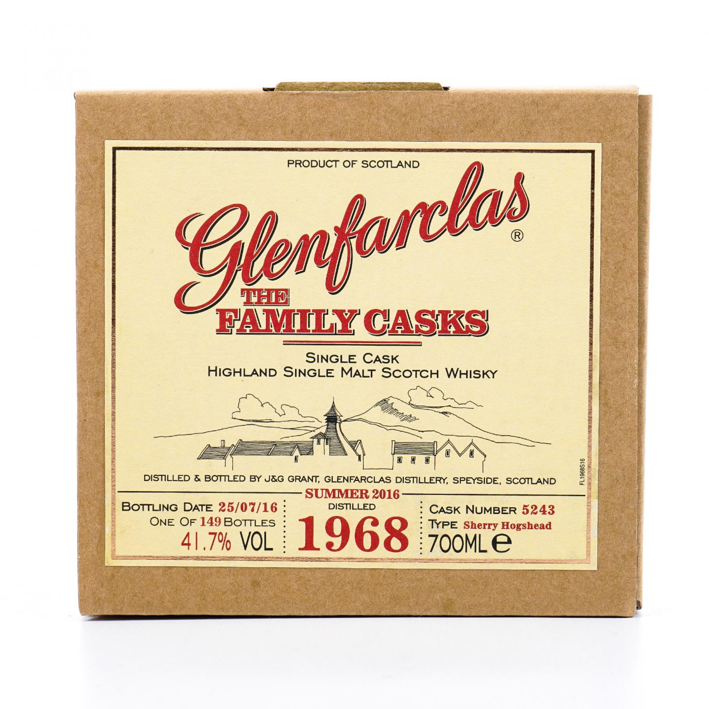 Glenfarclas 格兰花格 1968-2016 家族桶 雪莉单桶#5243