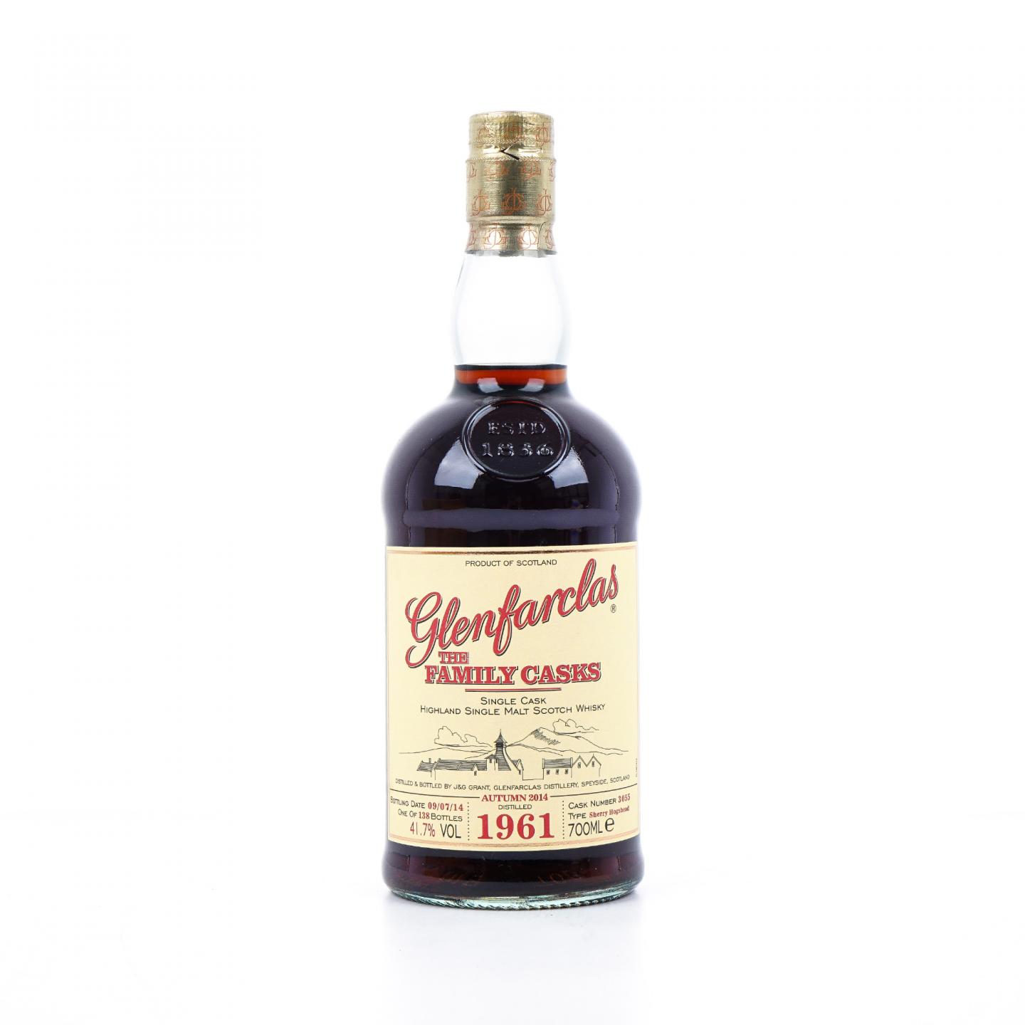 Glenfarclas 格兰花格 1961-2014 家族桶#3055