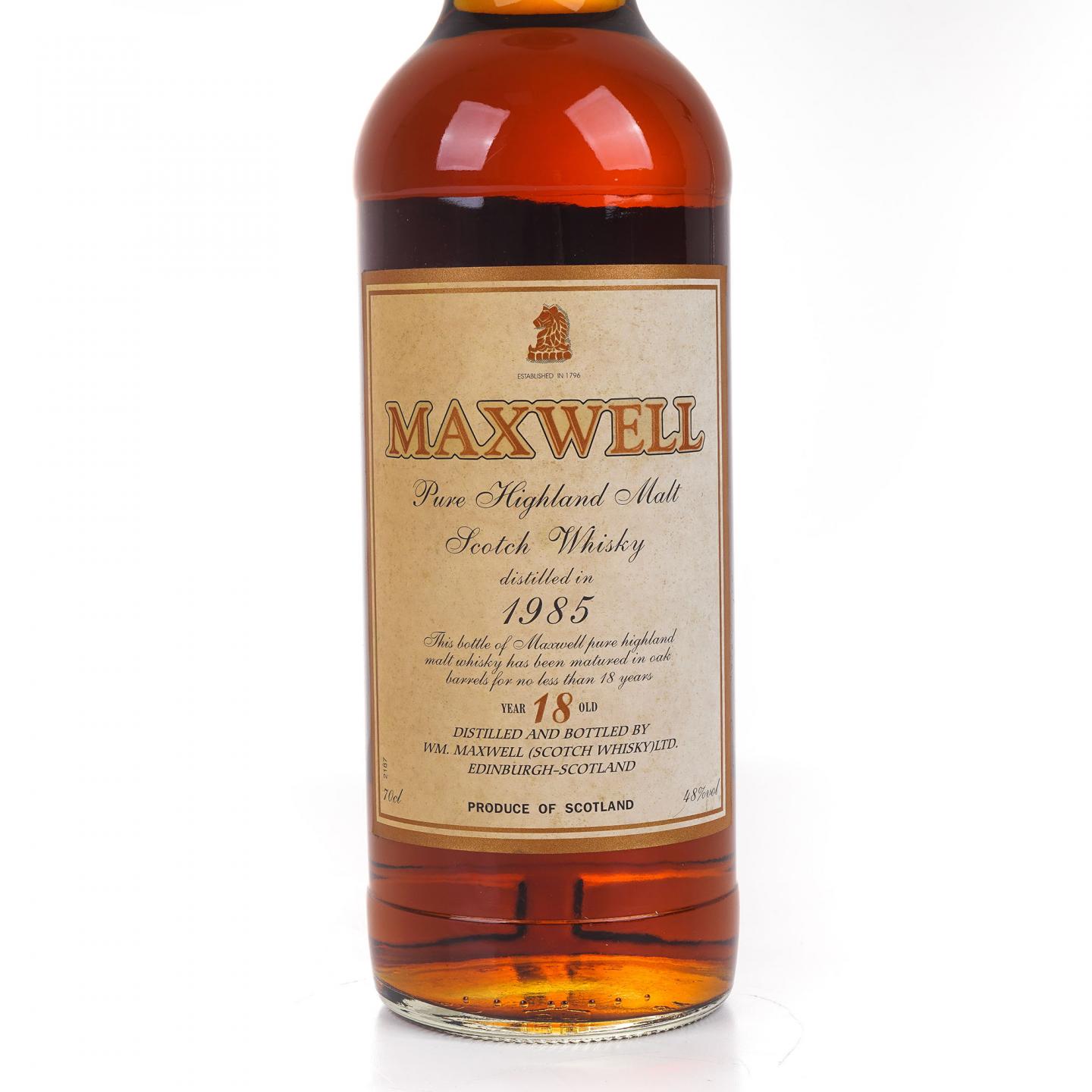 Maxwell 18年 1985 高地纯麦威士忌