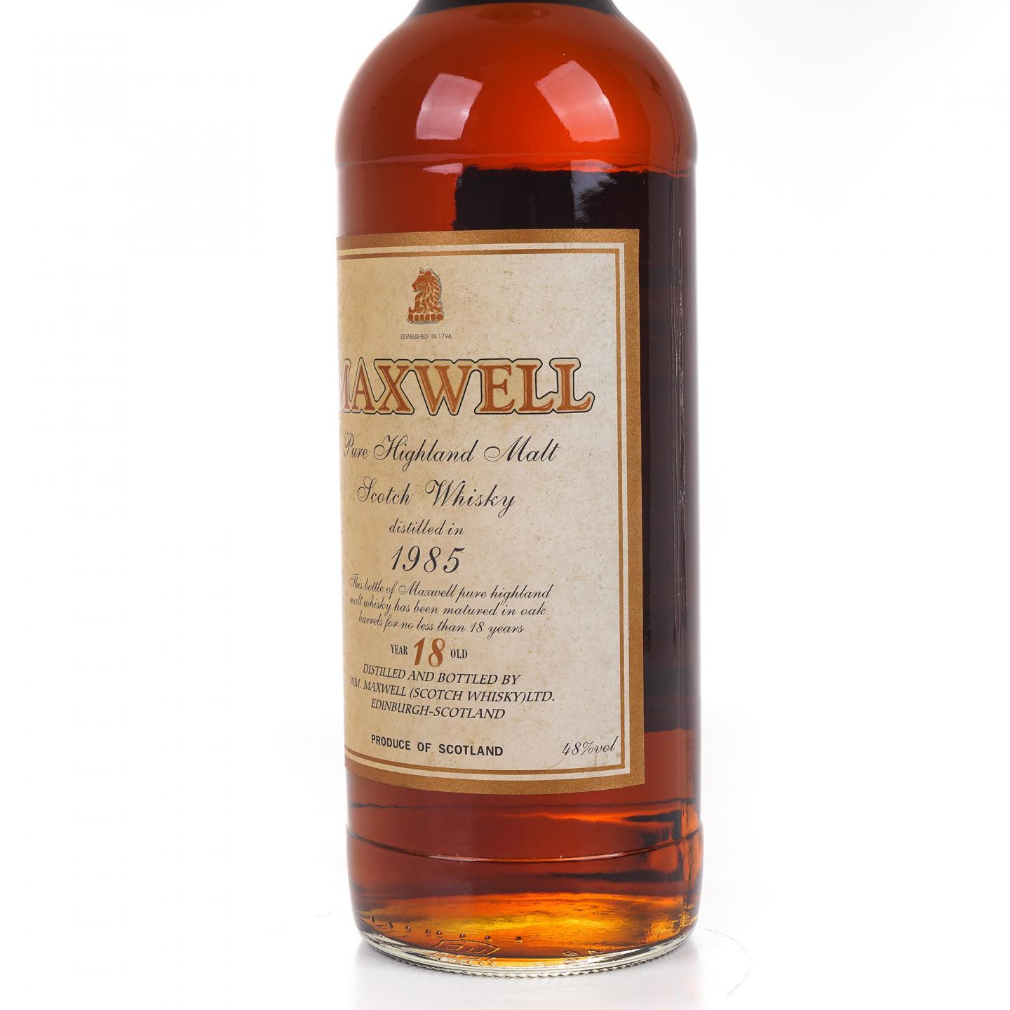 Maxwell 18年 1985 高地纯麦威士忌