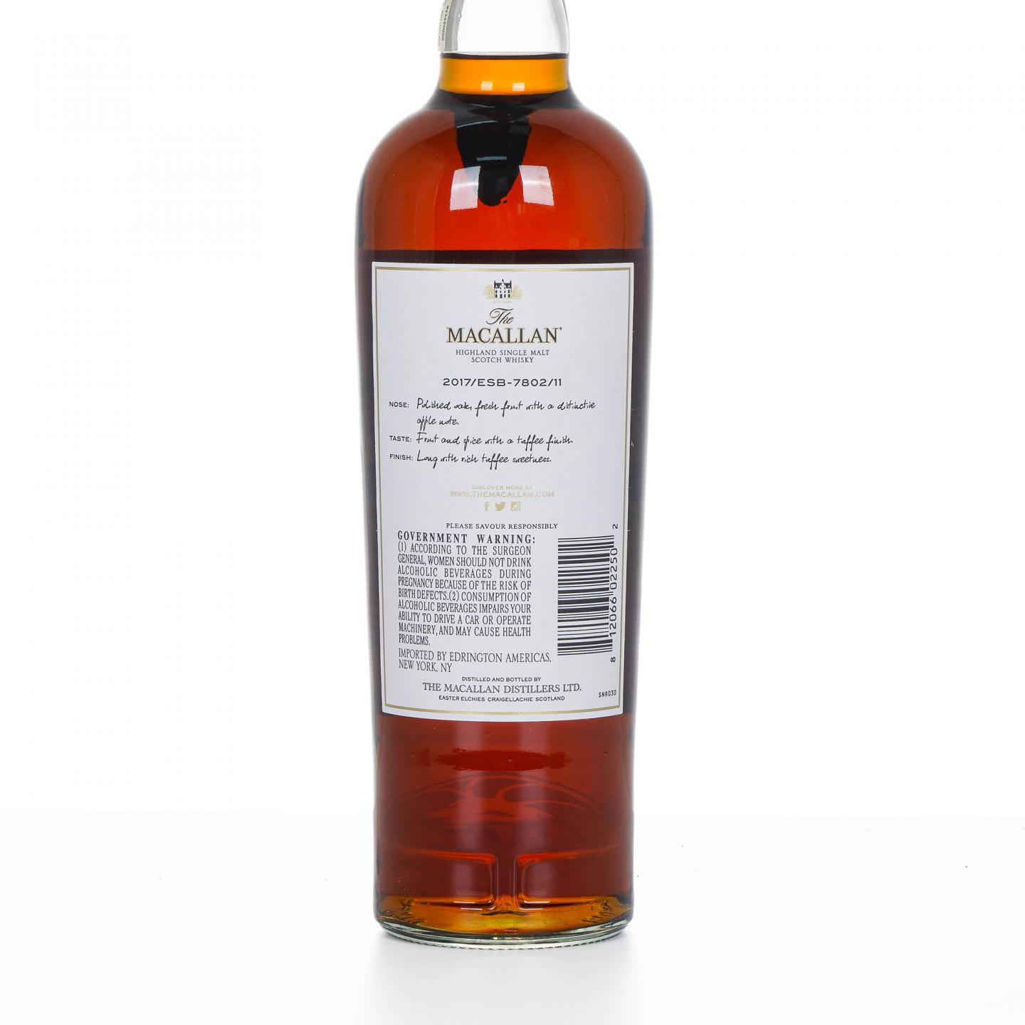 Macallan 麦卡伦 2005-2017 ESC雪莉单桶#7802/11 750ml