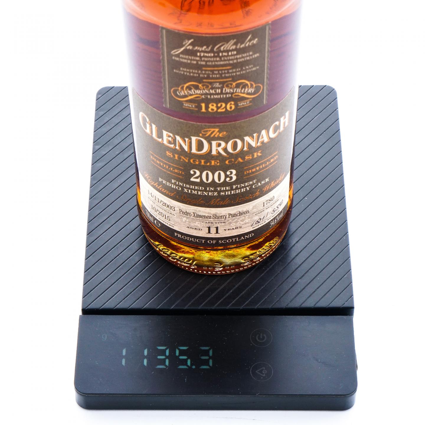 Glendronach 格兰多纳 11年 2003-2015 雪莉桶#1780