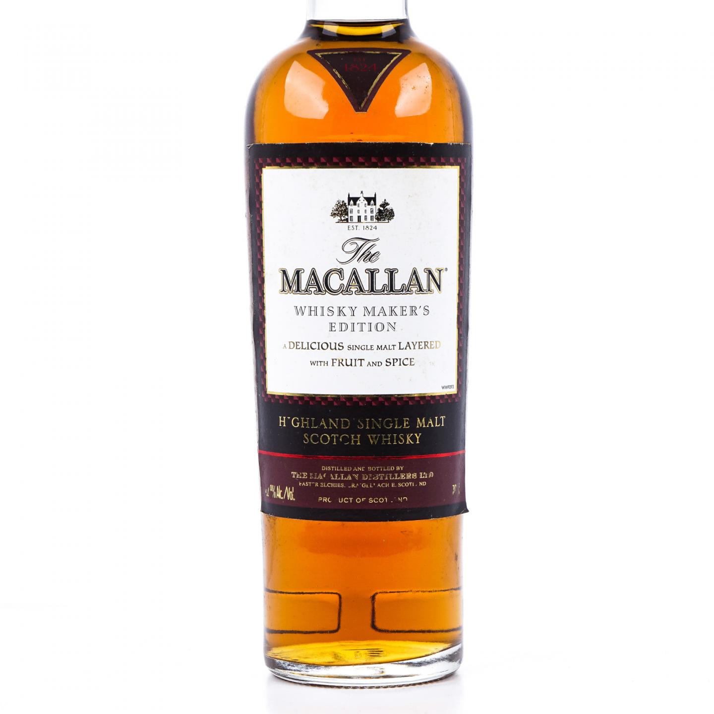 Macallan 麦卡伦 1824系列 Whisky Maker's Edition