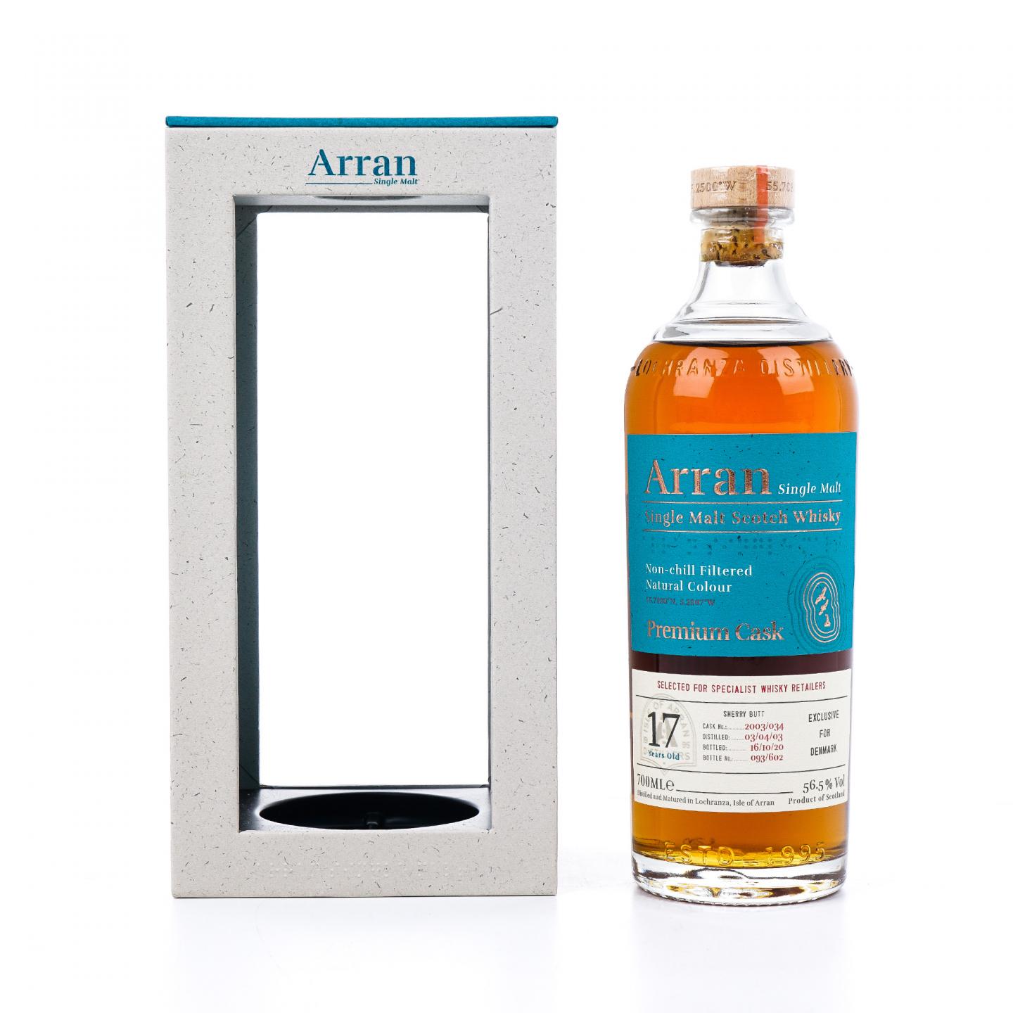 Arran 艾伦 17年 2003-2020 丹麦特供 雪莉桶#2003/034