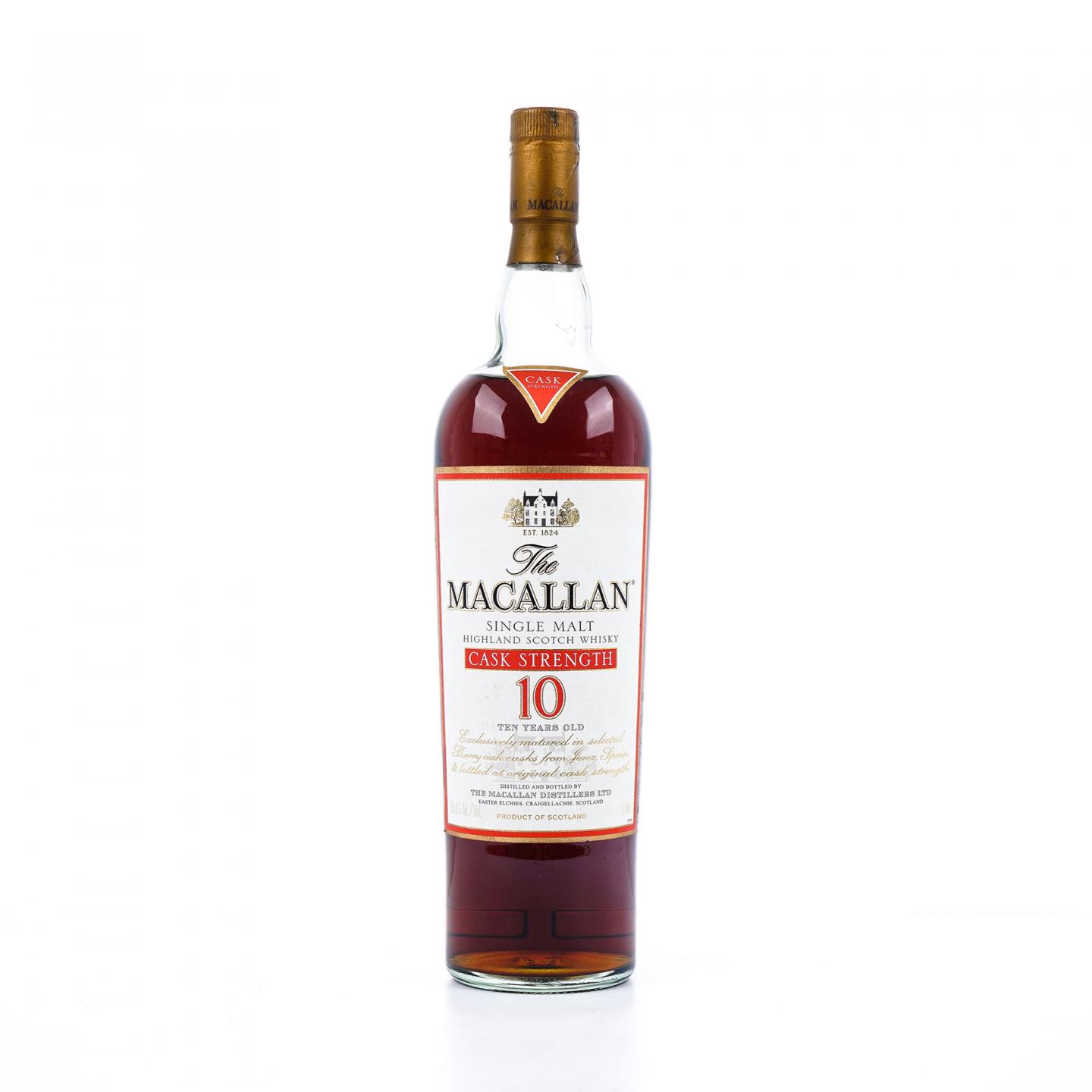 Macallan 麦卡伦 10年 桶强 1L 58.6%vol.