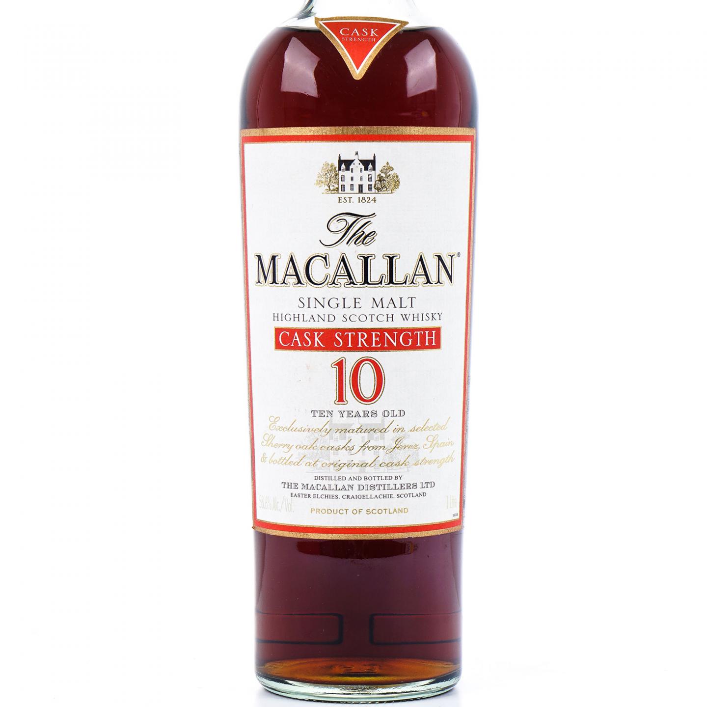 Macallan 麦卡伦 10年 桶强 1L 58.6%vol.