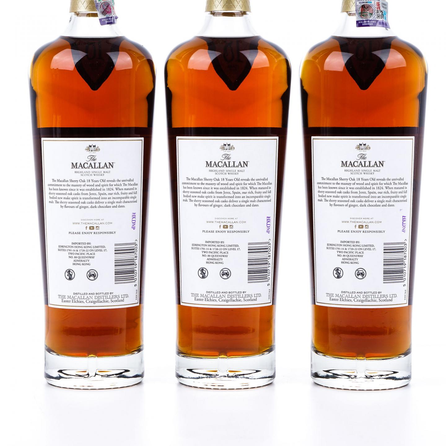 【附X光图】Macallan 麦卡伦 18年 2024 雪莉桶 6瓶组