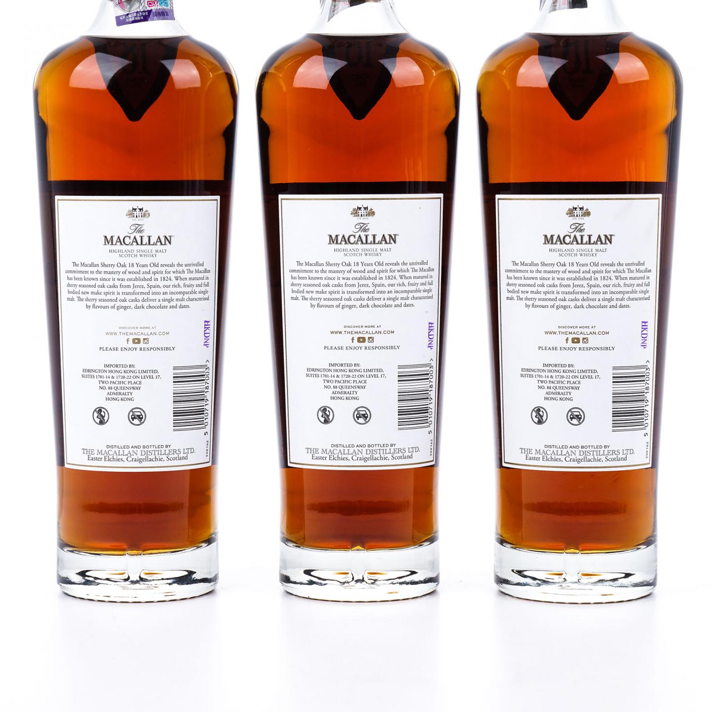 【附X光图】Macallan 麦卡伦 18年 2024 雪莉桶 6瓶组