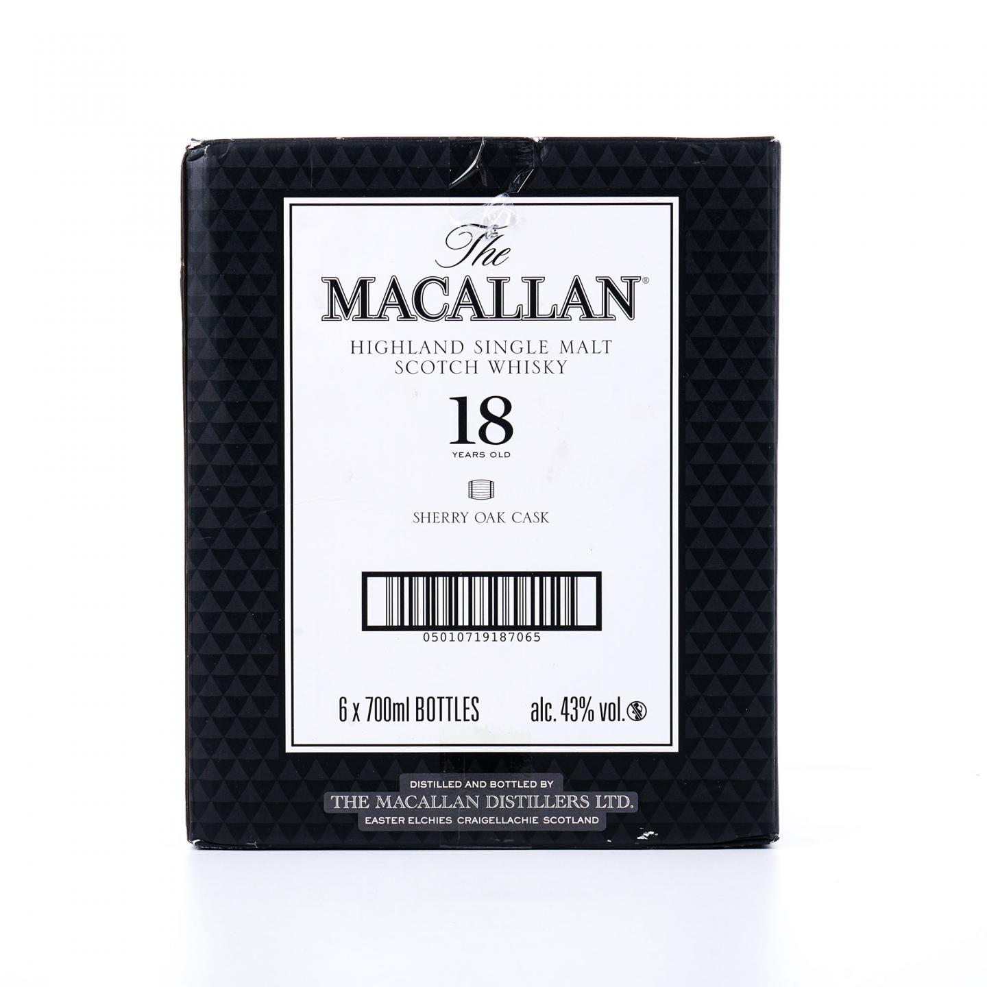 【附X光图】Macallan 麦卡伦 18年 2024 雪莉桶 6瓶组