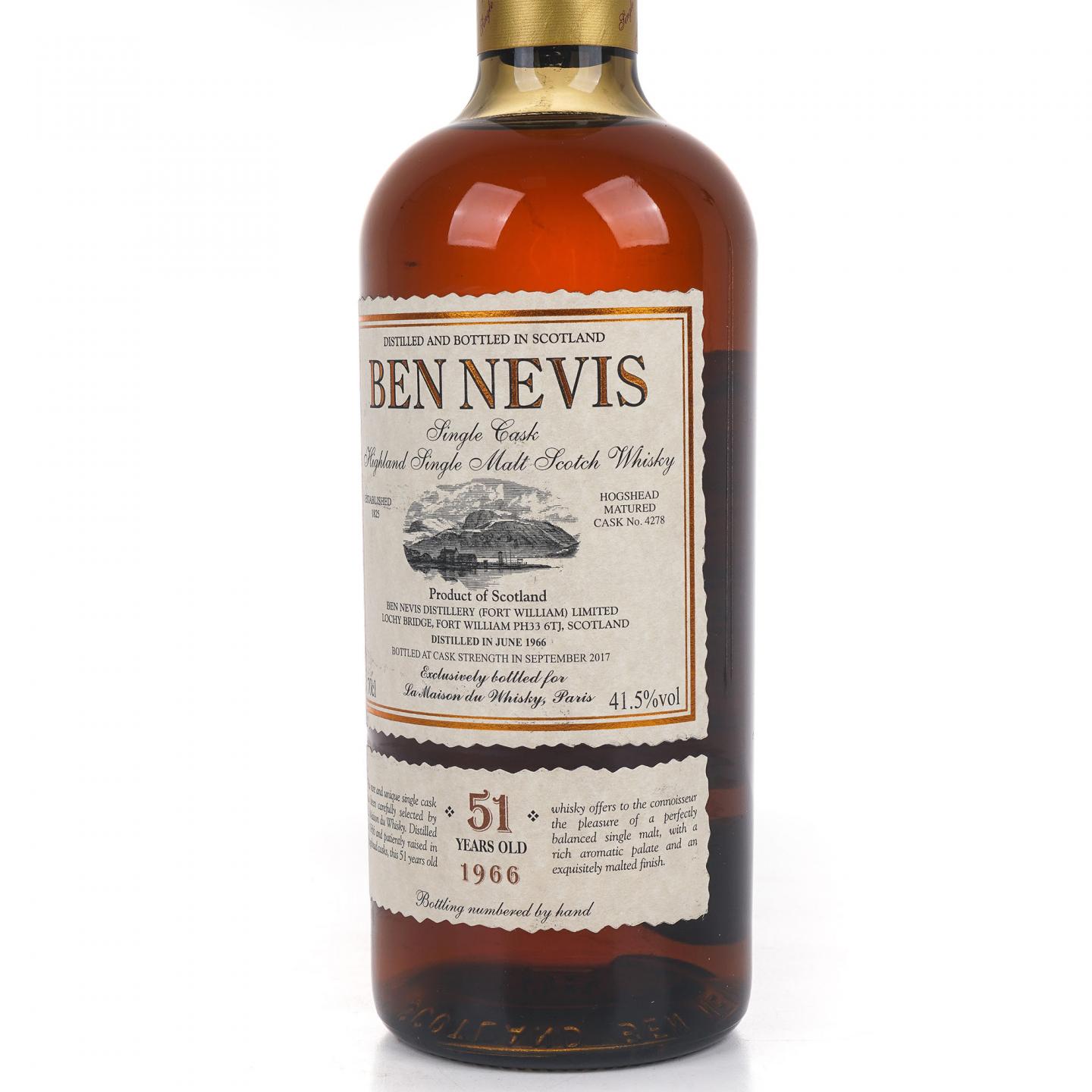 Ben Nevis 本尼维斯 51年 1966-2017 单桶#4278