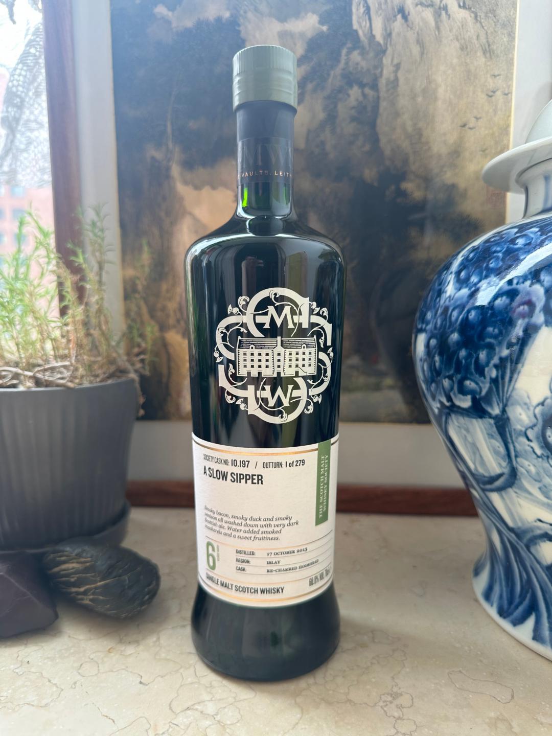 SMWS协会 10.197 布纳哈本泥煤6年单桶