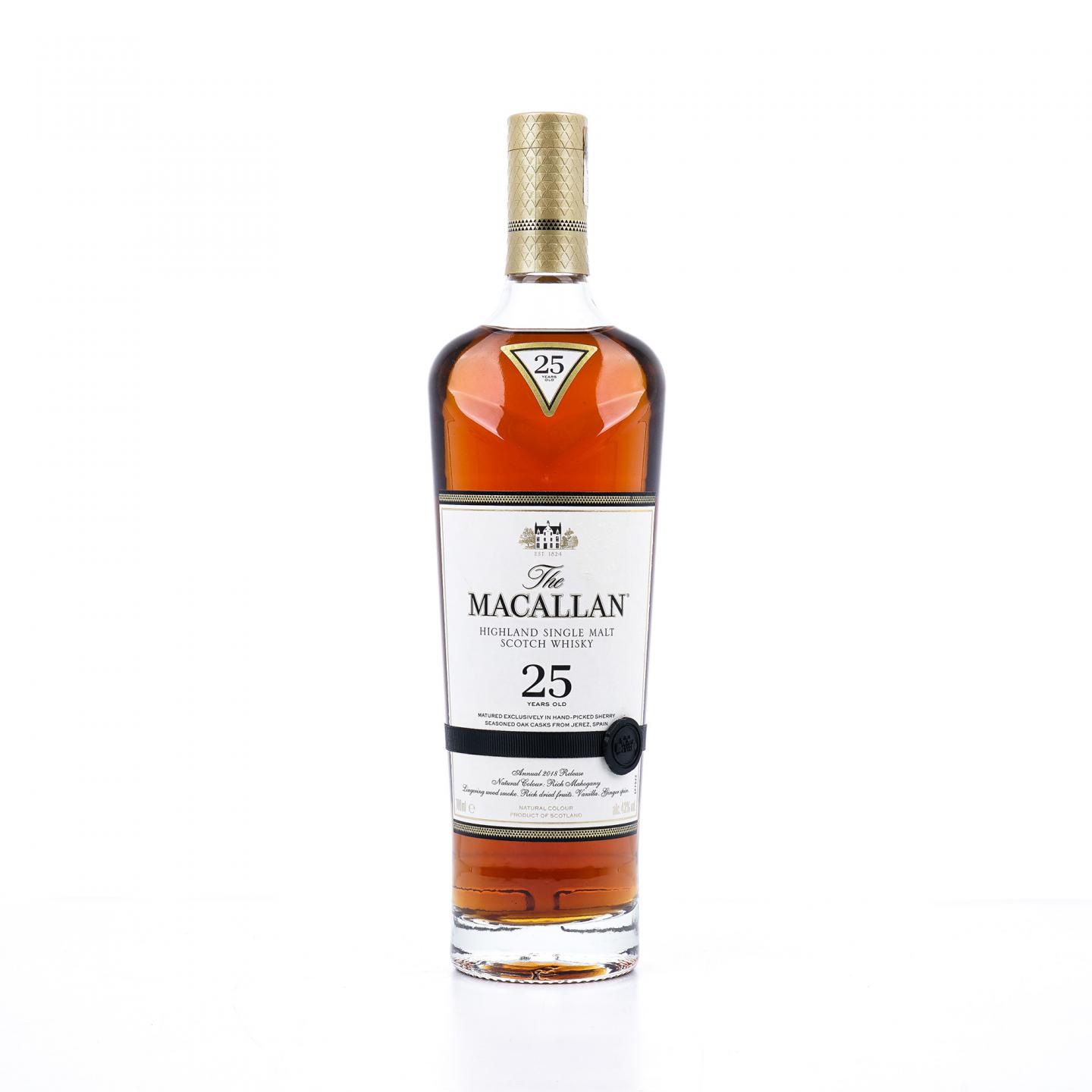 【附X光图】Macallan 麦卡伦 25年 2018 黑腰带 雪莉桶