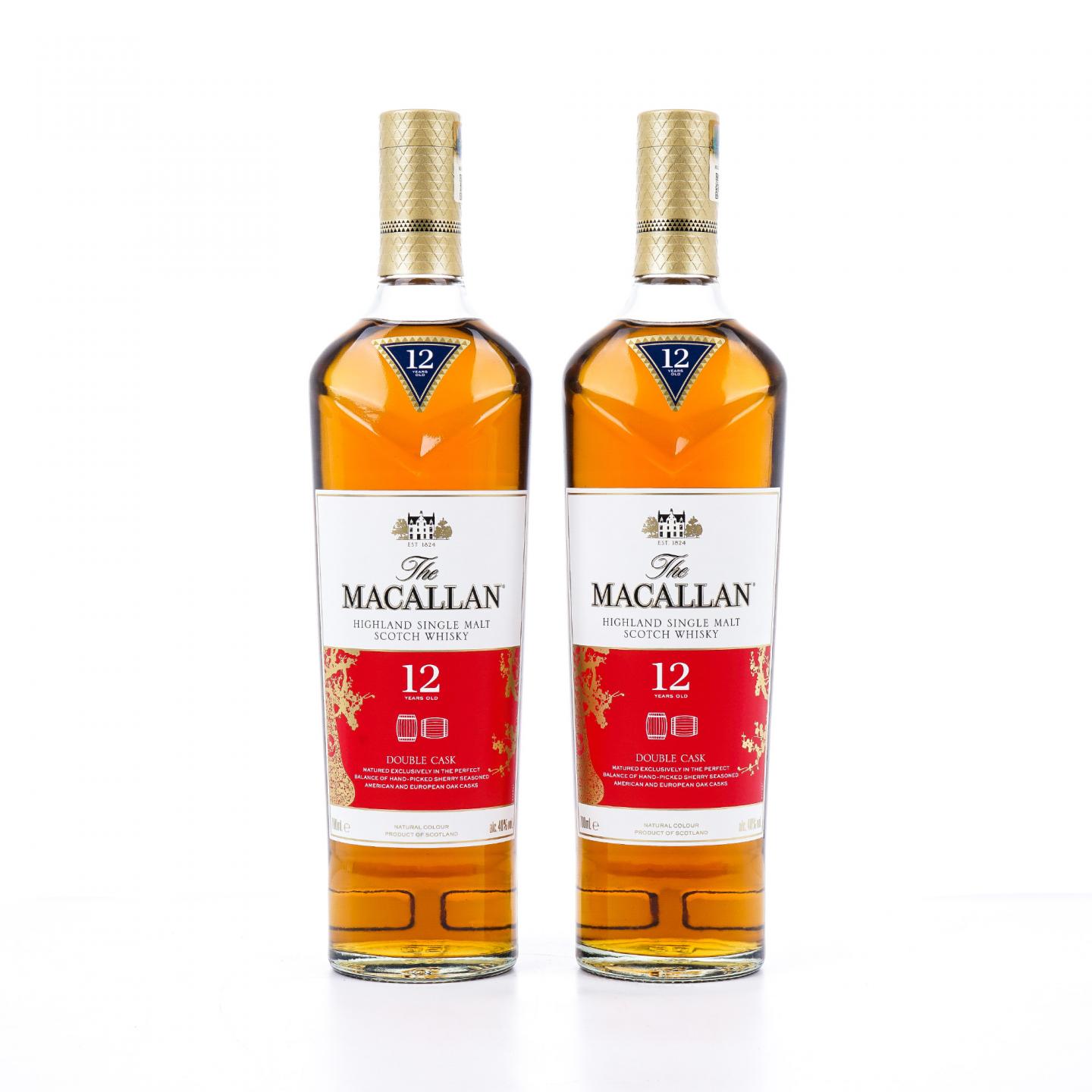 【附X光图】Macallan 麦卡伦 12年 蓝钻Double Cask 中国2019猪年版 2瓶组