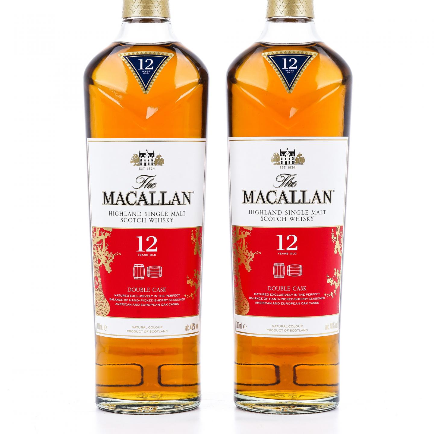 【附X光图】Macallan 麦卡伦 12年 蓝钻Double Cask 中国2019猪年版 2瓶组