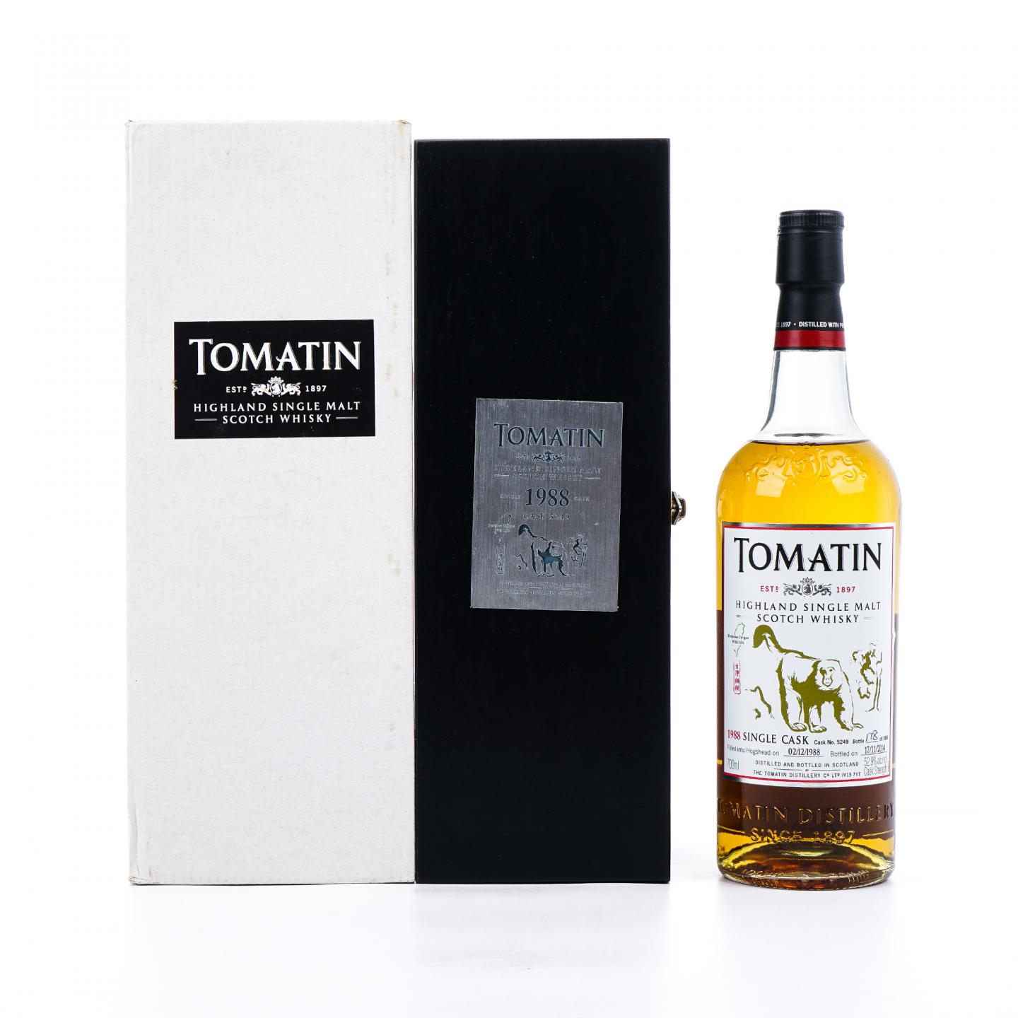 Tomatin 汤马丁 1988-2014 单桶#5249 福尔摩沙珍稀动物系列-台湾猕猴