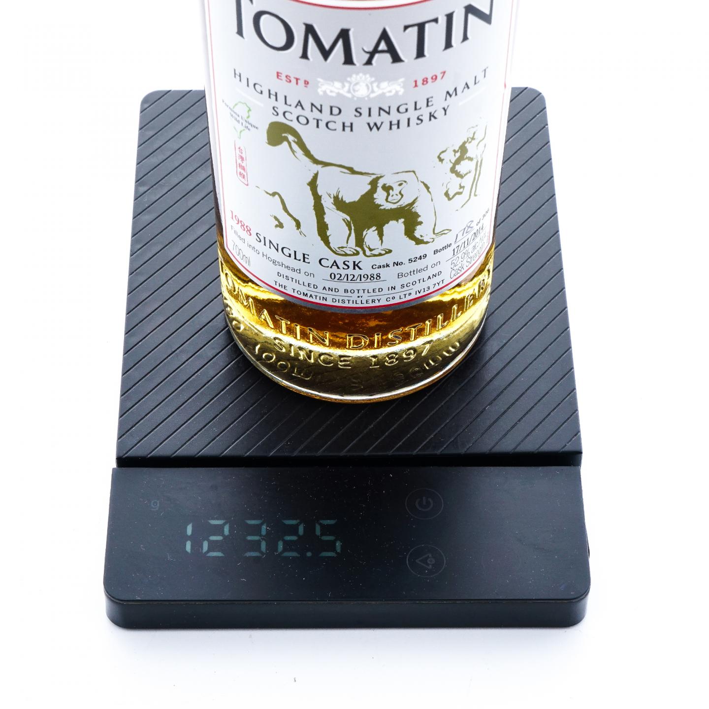 Tomatin 汤马丁 1988-2014 单桶#5249 福尔摩沙珍稀动物系列-台湾猕猴
