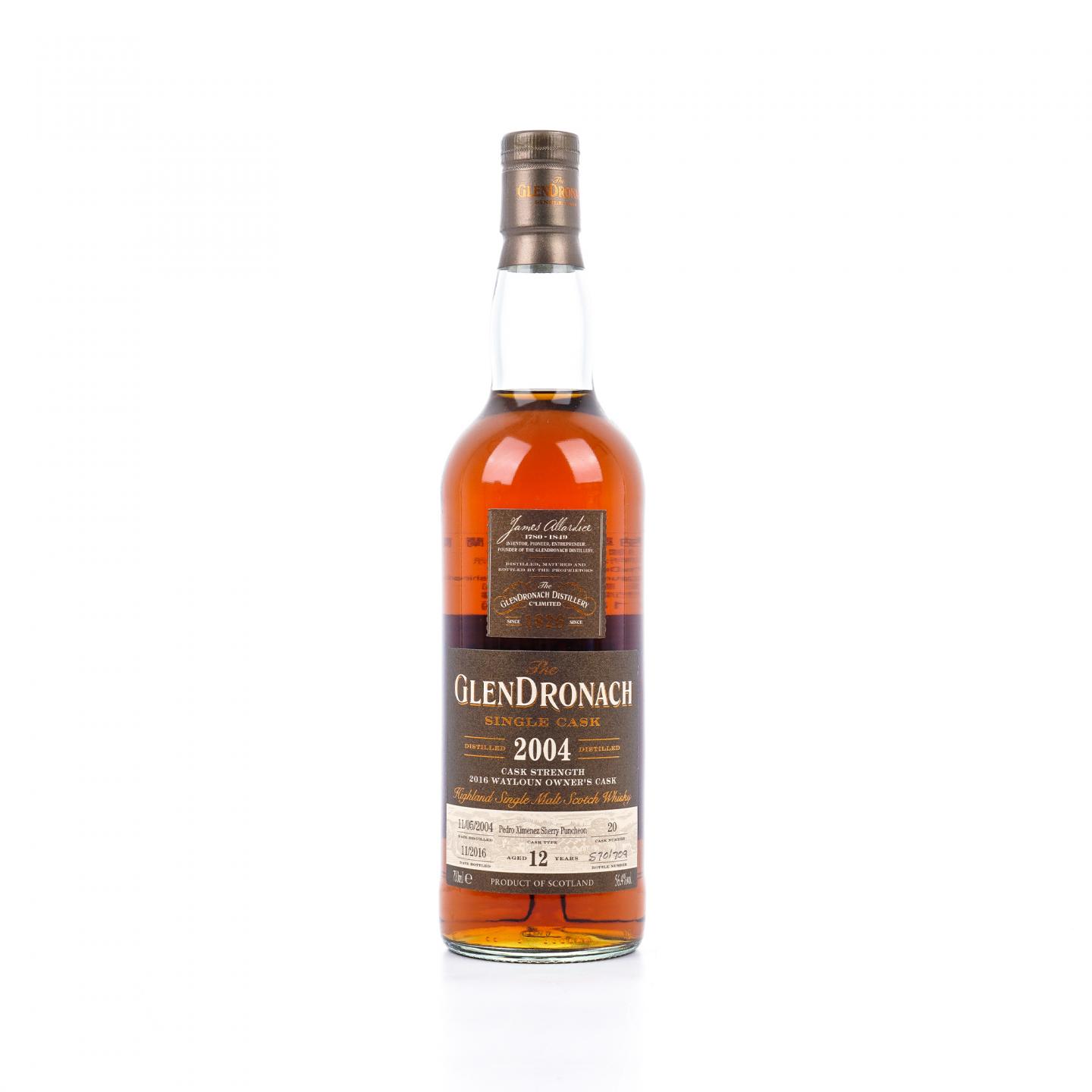 Glendronach 格兰多纳 12年 2004-2016 雪莉单桶#20 非原盒