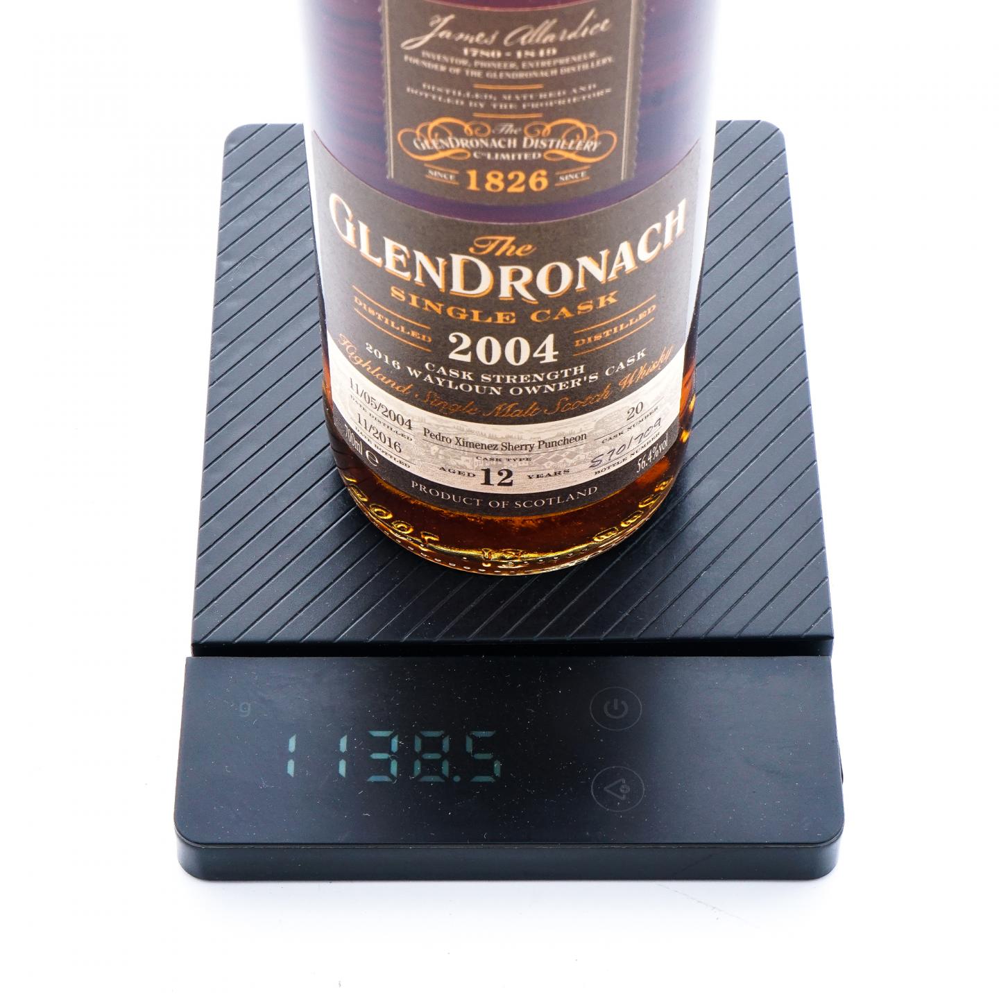 Glendronach 格兰多纳 12年 2004-2016 雪莉单桶#20 非原盒