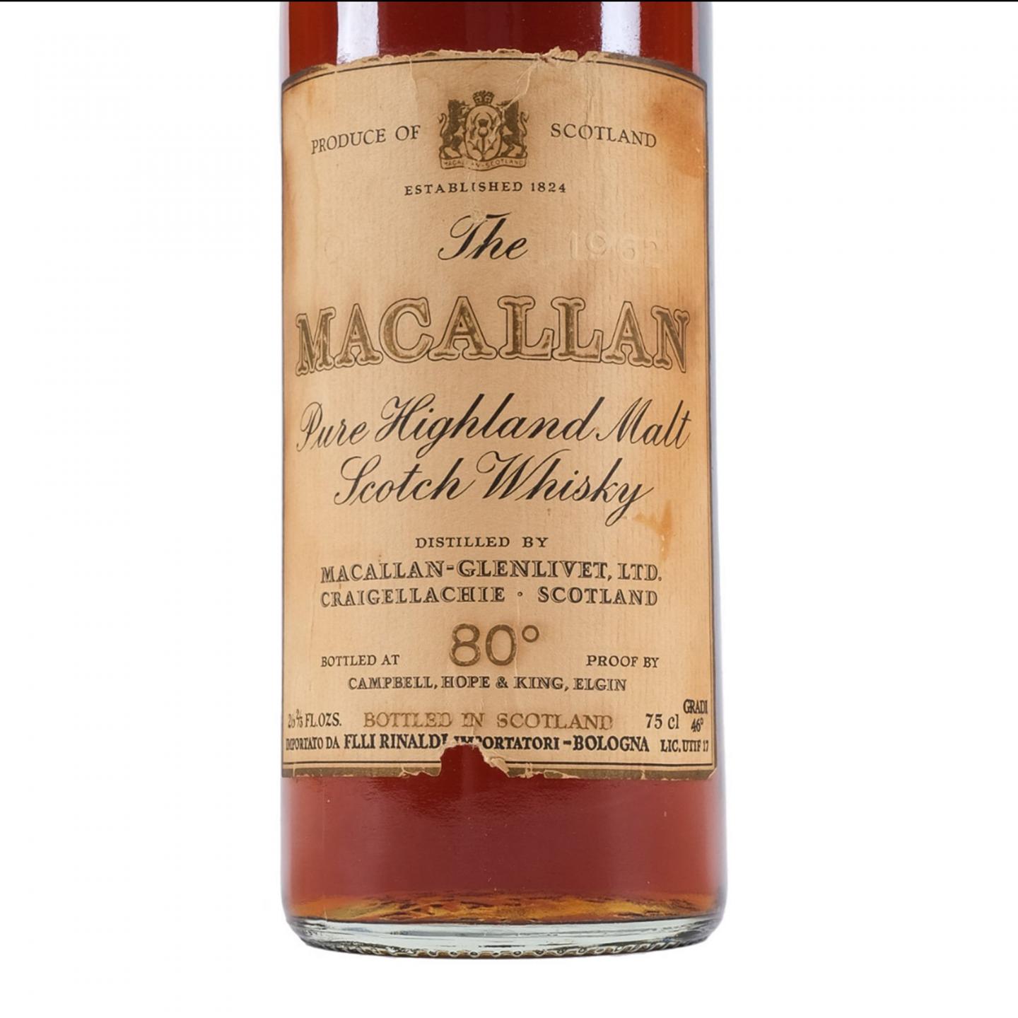 Macallan 麦卡伦 1962 80°Proof 750ml